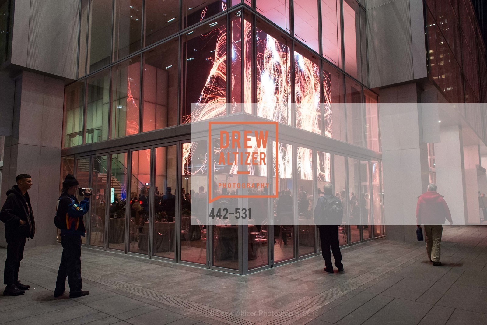 Atmosphere, Kilroy Unveiling Presents Virtual Depictions: San Francisco by Refik Anadol, 350 Mission Street. 350 Mission Street, November 16th, 2015,Drew Altizer, Drew Altizer Photography, full-service agency, private events, San Francisco photographer, photographer california