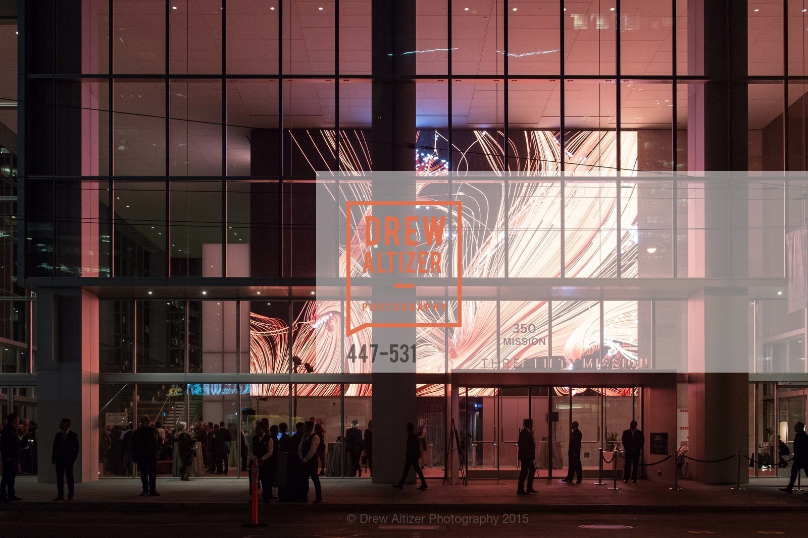 Atmosphere, Kilroy Unveiling Presents Virtual Depictions: San Francisco by Refik Anadol, 350 Mission Street. 350 Mission Street, November 16th, 2015,Drew Altizer, Drew Altizer Photography, full-service event agency, private events, San Francisco photographer, photographer California