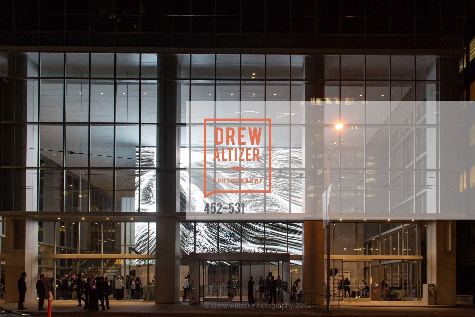 Atmosphere, Kilroy Unveiling Presents Virtual Depictions: San Francisco by Refik Anadol, 350 Mission Street. 350 Mission Street, November 16th, 2015,Drew Altizer, Drew Altizer Photography, full-service agency, private events, San Francisco photographer, photographer california