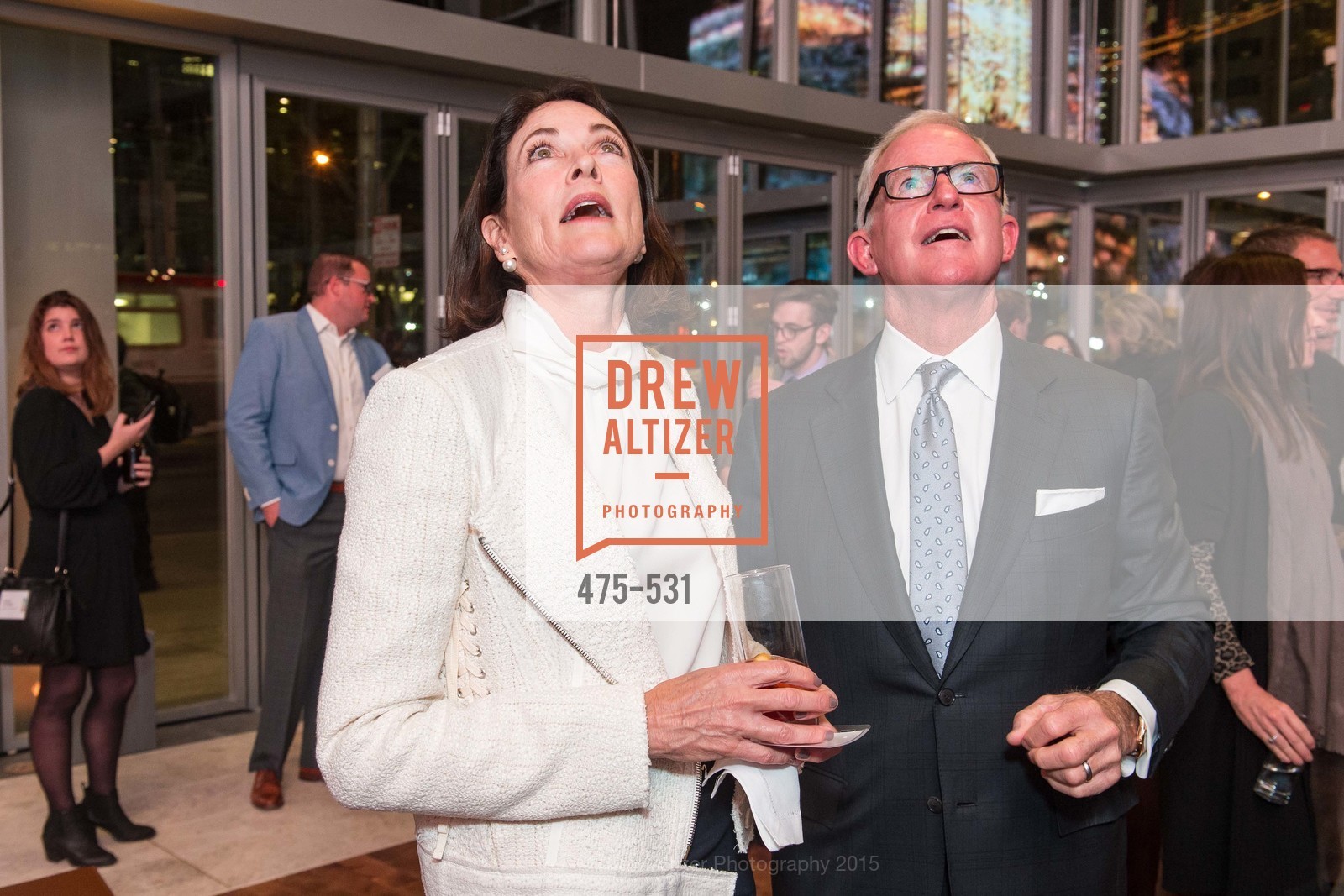 Sue Hoeschler, John Kilroy, Kilroy Unveiling Presents Virtual Depictions: San Francisco by Refik Anadol, 350 Mission Street. 350 Mission Street, November 16th, 2015,Drew Altizer, Drew Altizer Photography, full-service event agency, private events, San Francisco photographer, photographer California