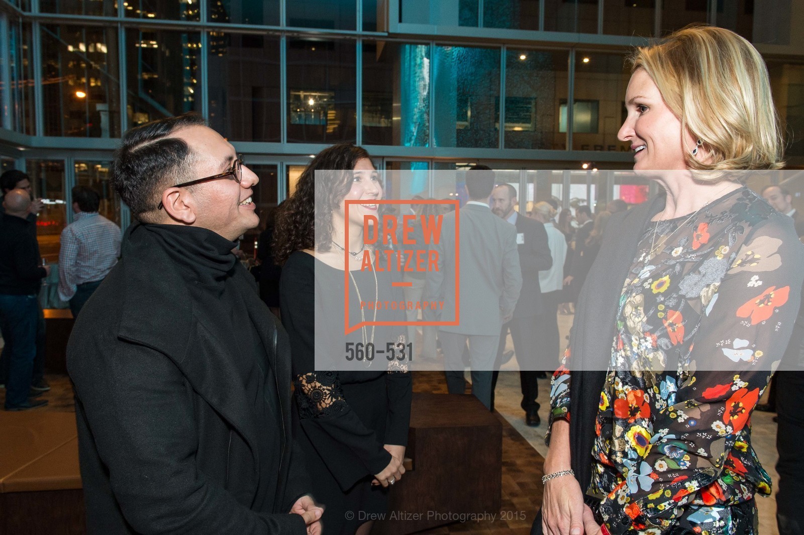 Refik Anadol, Efsun Erkilic, Catherine Kilroy, Kilroy Unveiling Presents Virtual Depictions: San Francisco by Refik Anadol, 350 Mission Street. 350 Mission Street, November 16th, 2015,Drew Altizer, Drew Altizer Photography, full-service agency, private events, San Francisco photographer, photographer california