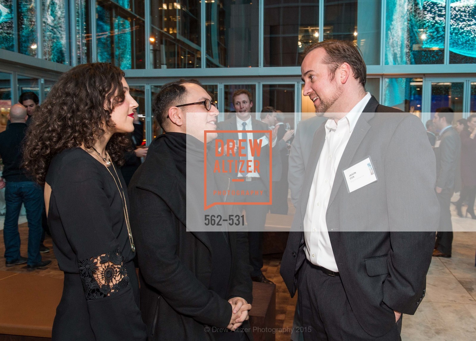 Efsun Erkilic, Refik Anadol, Jason Cox, Kilroy Unveiling Presents Virtual Depictions: San Francisco by Refik Anadol, 350 Mission Street. 350 Mission Street, November 16th, 2015,Drew Altizer, Drew Altizer Photography, full-service event agency, private events, San Francisco photographer, photographer California