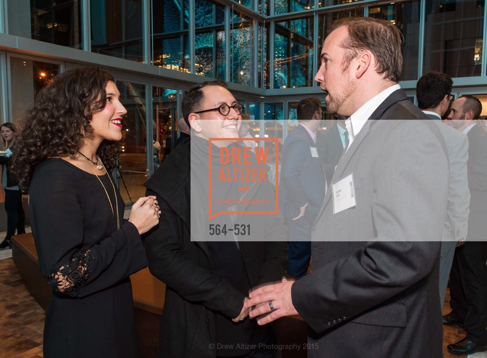 Efsun Erkilic, Refik Anadol, Jason Cox, Kilroy Unveiling Presents Virtual Depictions: San Francisco by Refik Anadol, 350 Mission Street. 350 Mission Street, November 16th, 2015,Drew Altizer, Drew Altizer Photography, full-service agency, private events, San Francisco photographer, photographer california