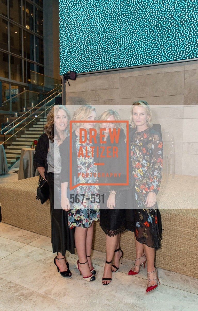 Lauren Phillips, Chloe Kilroy, Dede Krawczyk, Catherine Kilroy, Kilroy Unveiling Presents Virtual Depictions: San Francisco by Refik Anadol, 350 Mission Street. 350 Mission Street, November 16th, 2015, Photo #567-531 Lauren Phillips, Chloe Kilroy, Dede Krawczyk, Catherine Kilroy, Photo #567-531