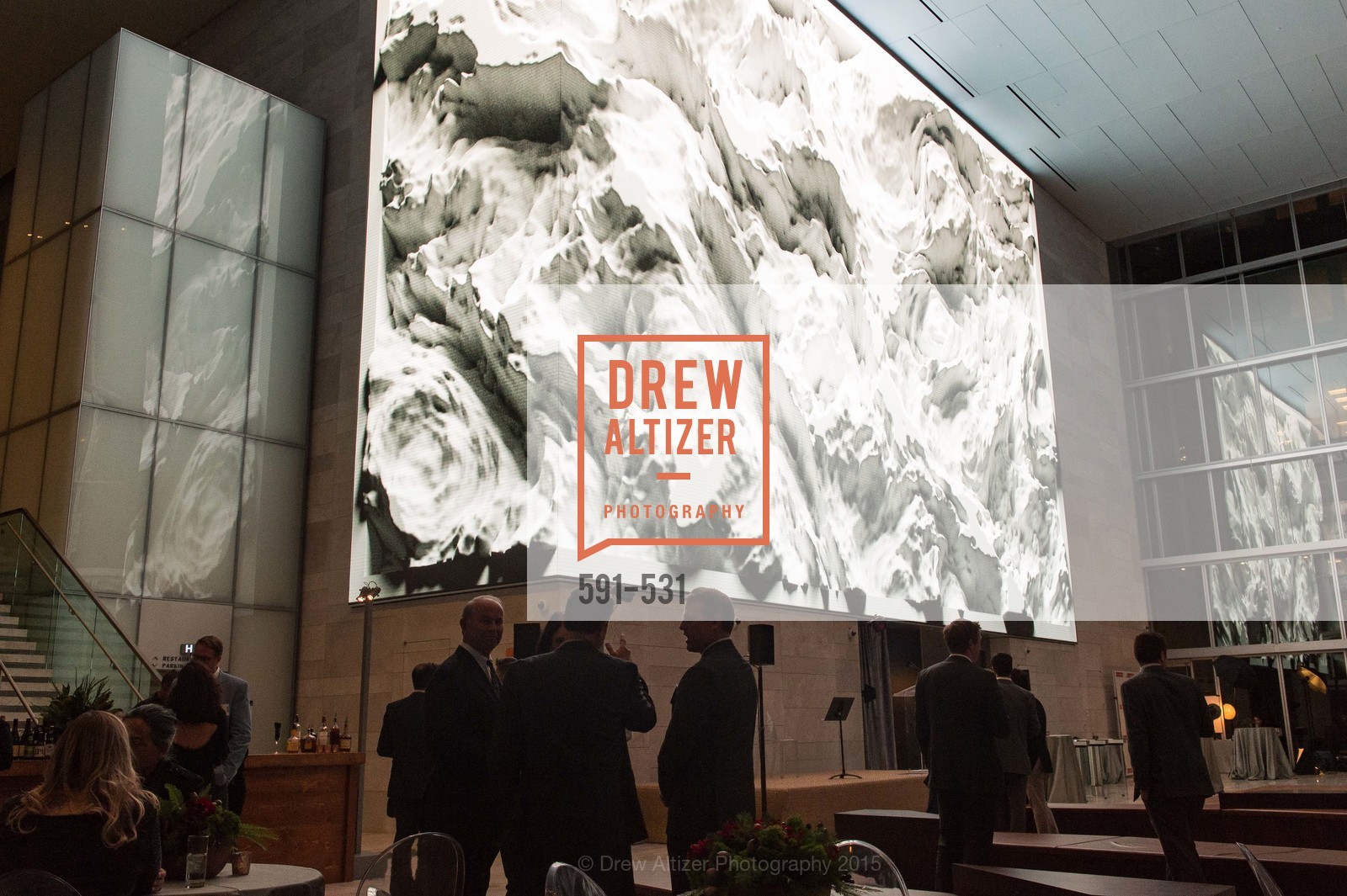 Atmosphere, Kilroy Unveiling Presents Virtual Depictions: San Francisco by Refik Anadol, 350 Mission Street. 350 Mission Street, November 16th, 2015,Drew Altizer, Drew Altizer Photography, full-service agency, private events, San Francisco photographer, photographer california