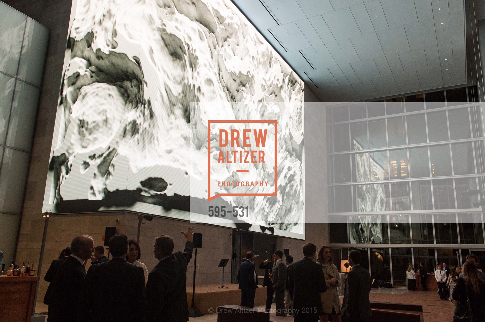 Atmosphere, Kilroy Unveiling Presents Virtual Depictions: San Francisco by Refik Anadol, 350 Mission Street. 350 Mission Street, November 16th, 2015,Drew Altizer, Drew Altizer Photography, full-service agency, private events, San Francisco photographer, photographer california