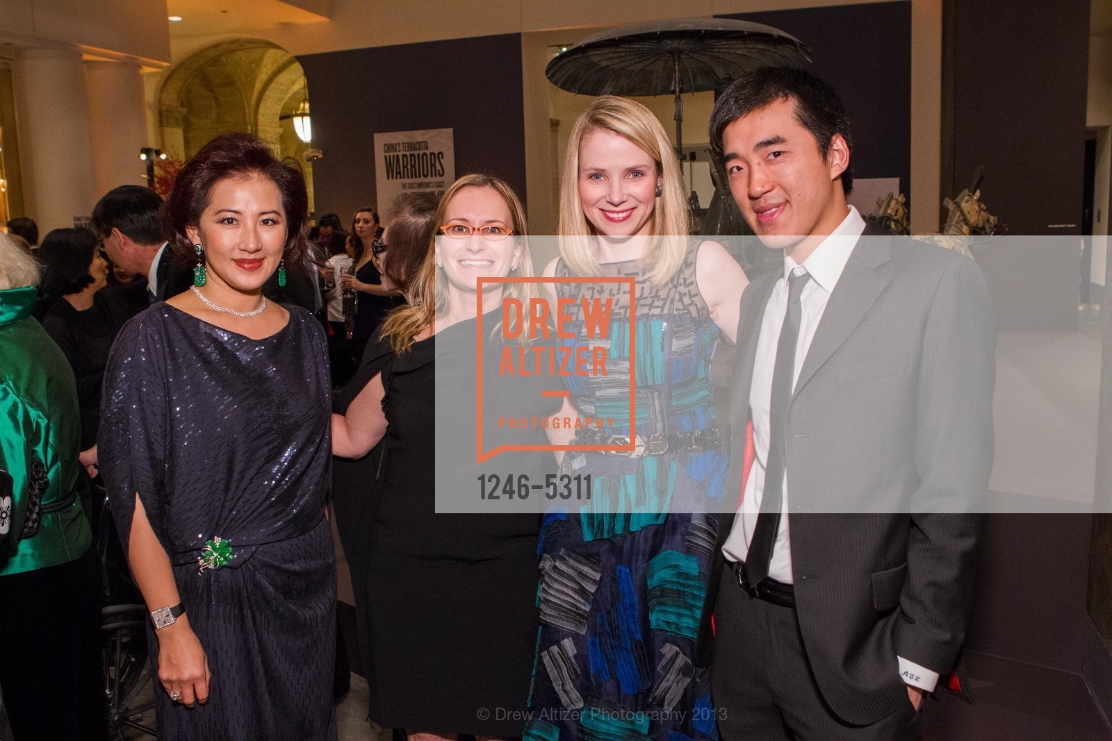 Gorretti Lui, Jackie Reses, Marissa Mayer, Elliott Lui, Opening Night Gala for the TERRACOTTA EXHIBITION, US, February 19th, 2013, Photo #1246-5311 Gorretti Lui, Jackie Reses, Marissa Mayer, Elliott Lui, Photo #1246-5311