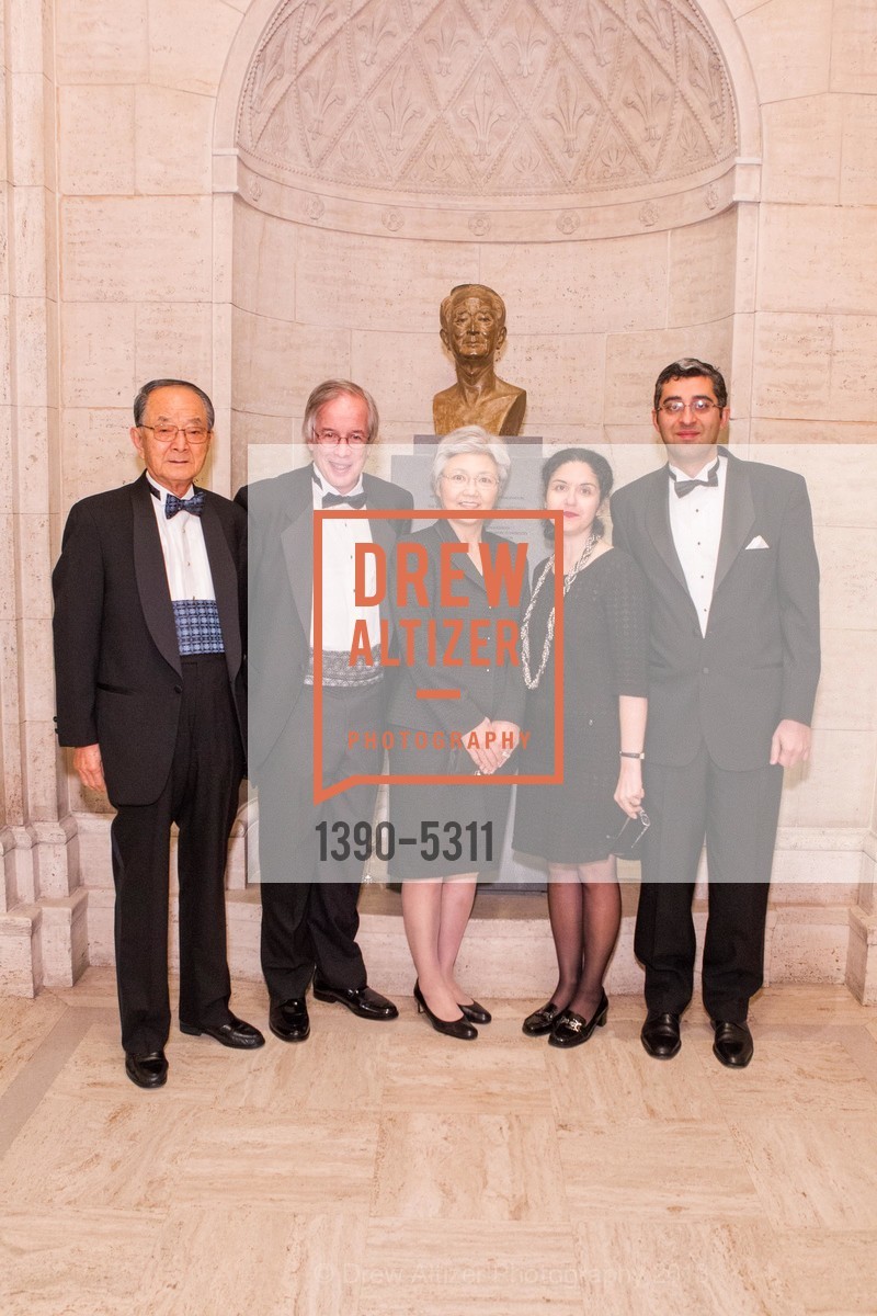 Chong-Moon Lee, Jorge DelCalvo, Reiko Ree, Hope Azarani, Mesrdav Ayati, Opening Night Gala for the TERRACOTTA EXHIBITION, US, February 19th, 2013, Photo #1390-5311 Chong-Moon Lee, Jorge DelCalvo, Reiko Ree, Hope Azarani, Mesrdav Ayati, Photo #1390-5311