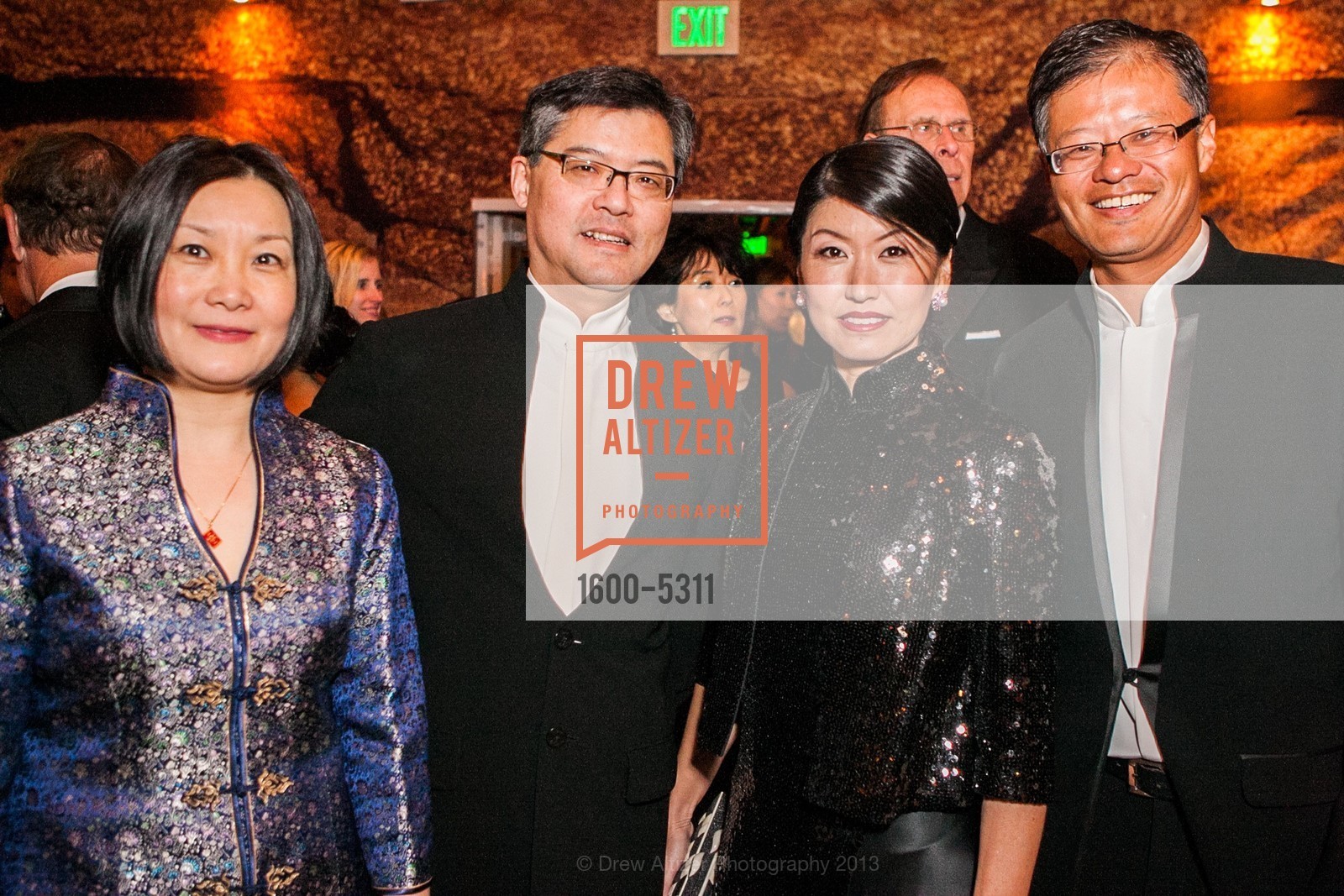 Jennifer Chen, Jay Xu, Akiko Yamazaki, Jerry Yang, Opening Night Gala for the TERRACOTTA EXHIBITION, US, February 19th, 2013, Photo #1600-5311 Jennifer Chen, Jay Xu, Akiko Yamazaki, Jerry Yang, Photo #1600-5311