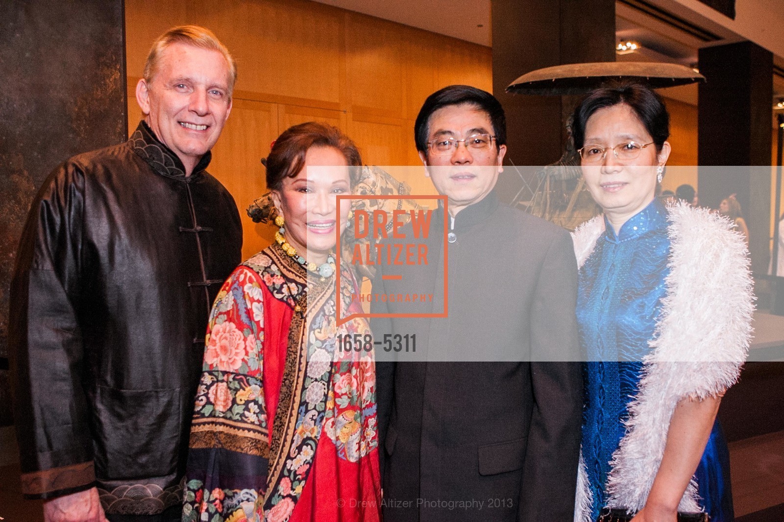 George Norton, Martha Hertelendy, Gao Zhansheng, Wang Yan Lai, Opening Night Gala for the TERRACOTTA EXHIBITION, US, February 19th, 2013, Photo #1658-5311 George Norton, Martha Hertelendy, Gao Zhansheng, Wang Yan Lai, Photo #1658-5311