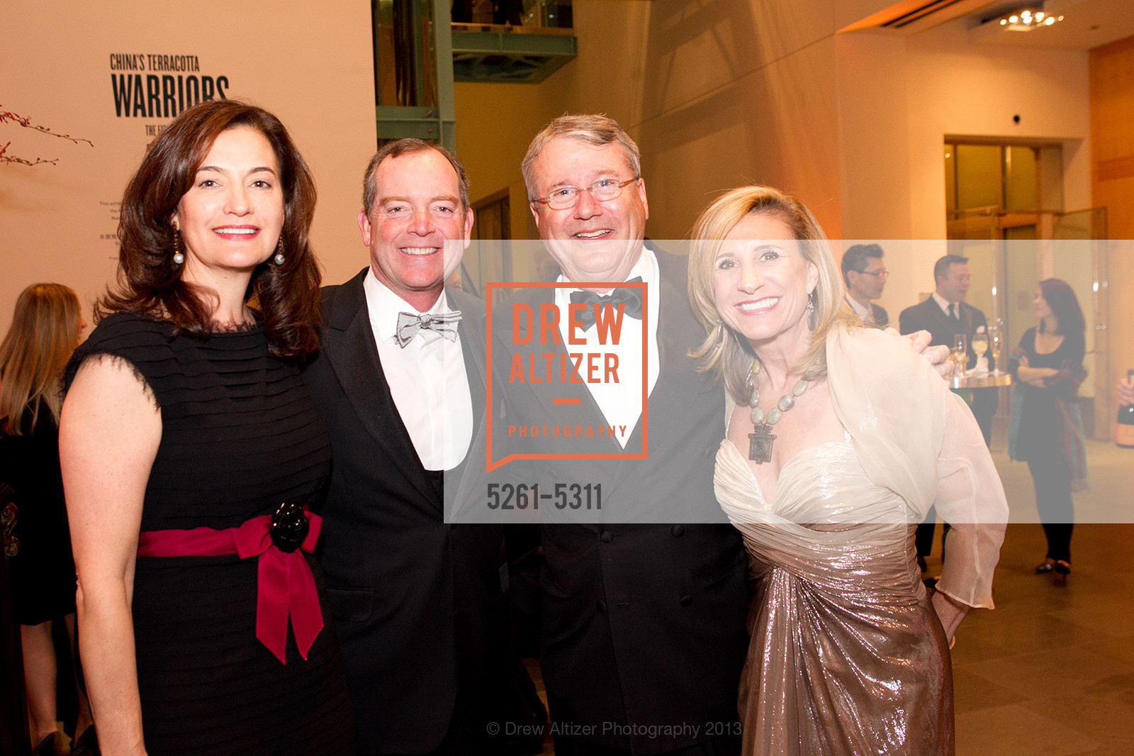 Angela Cohan, Chris Cohan, John Marren, Linda Marren, Opening Night Gala for the TERRACOTTA EXHIBITION, US, February 19th, 2013, Photo #5261-5311 Angela Cohan, Chris Cohan, John Marren, Linda Marren, Photo #5261-5311