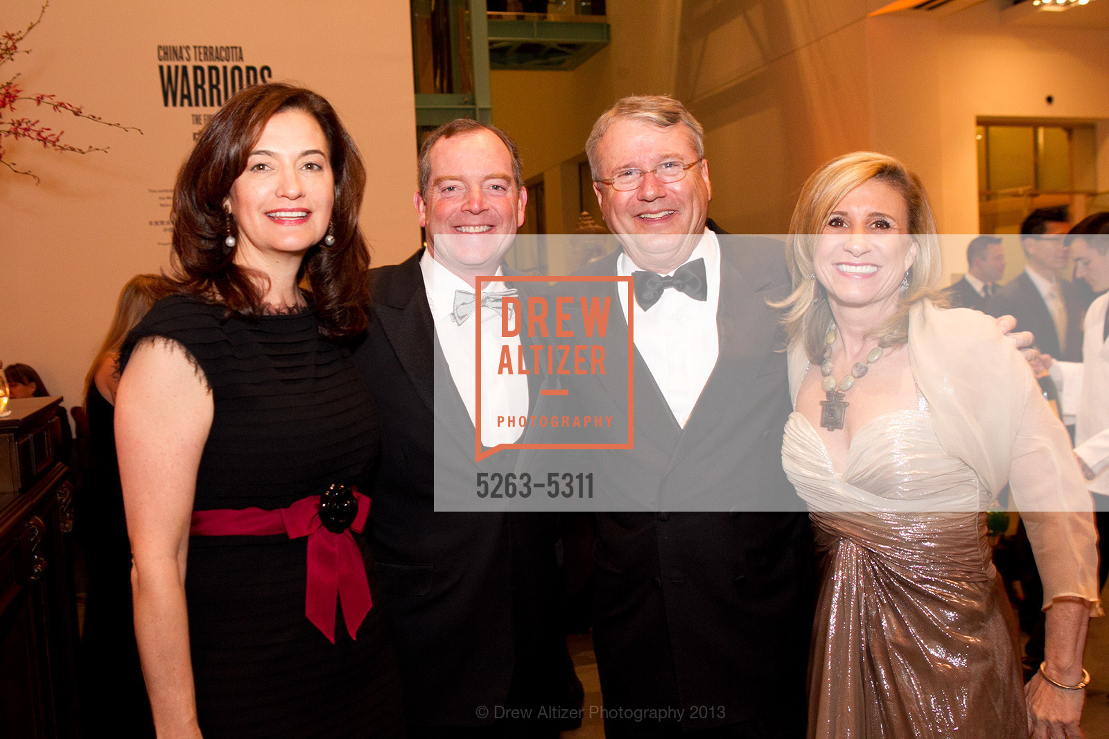 Angela Cohan, Chris Cohan, John Marren, Linda Marren, Opening Night Gala for the TERRACOTTA EXHIBITION, US, February 19th, 2013, Photo #5263-5311 Angela Cohan, Chris Cohan, John Marren, Linda Marren, Photo #5263-5311