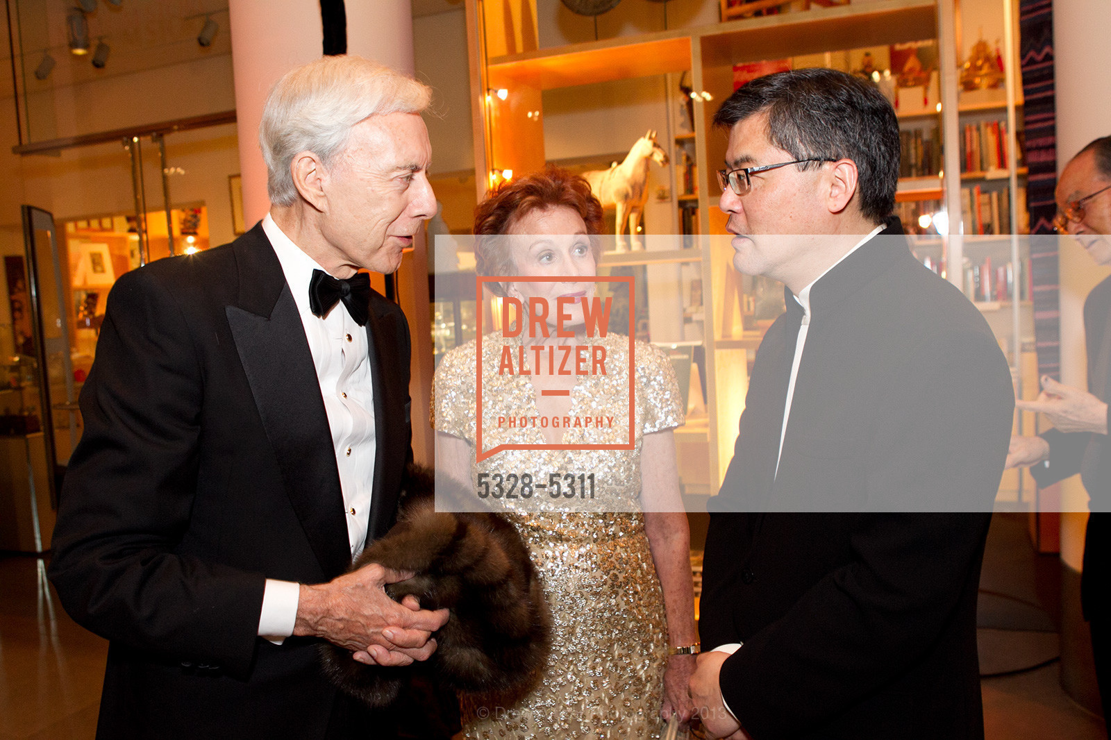 Robert Girard, Phoebe Cowles, Jay Xu, Opening Night Gala for the TERRACOTTA EXHIBITION, US, February 19th, 2013, Photo #5328-5311 Robert Girard, Phoebe Cowles, Jay Xu, Photo #5328-5311