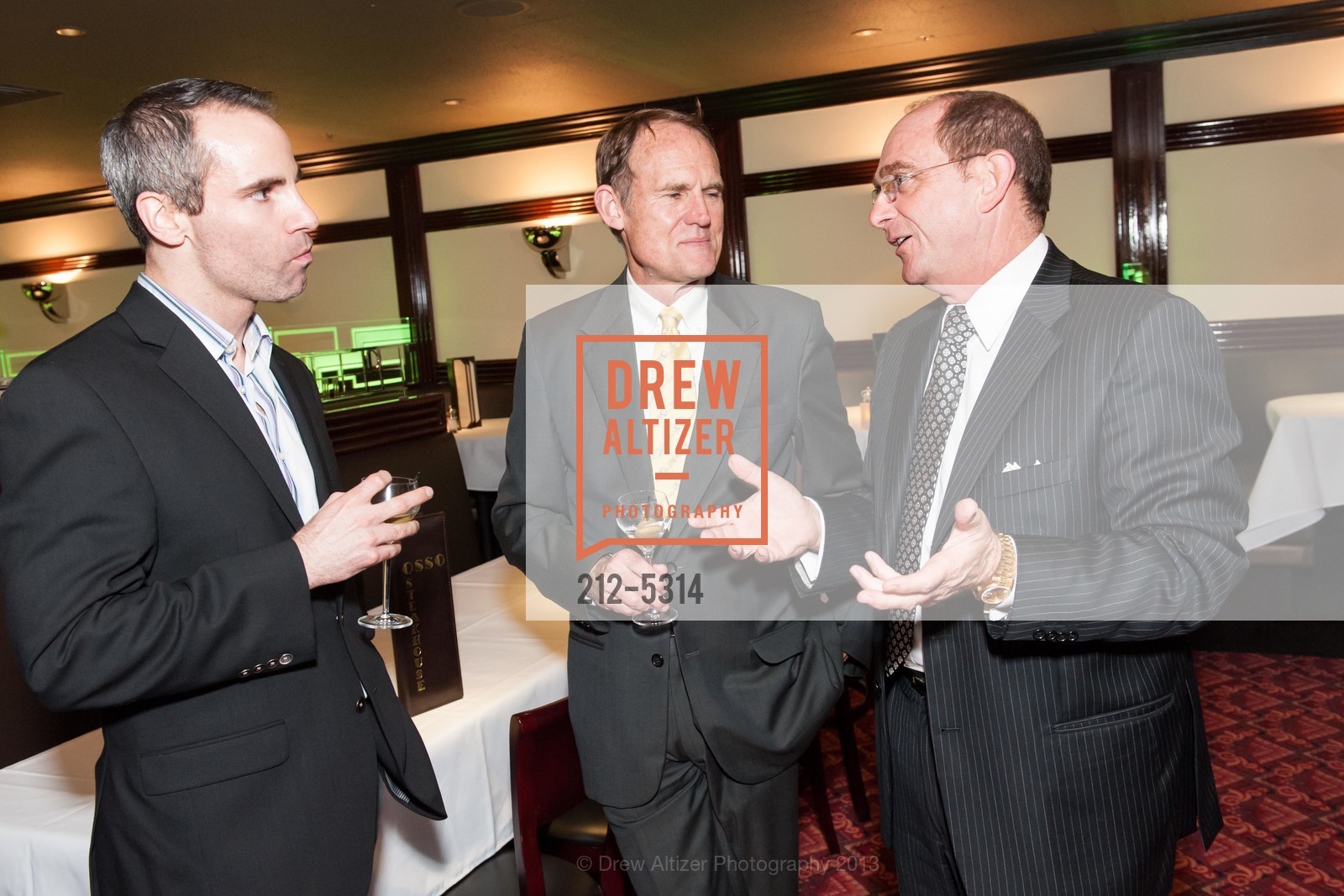 Tom Klein, Sean Randolph, Darren Anderson, OSSO STEAKHOUSE Pre-Opening Party, US, May 1st, 2013, Photo #212-5314 Tom Klein, Sean Randolph, Darren Anderson, Photo #212-5314