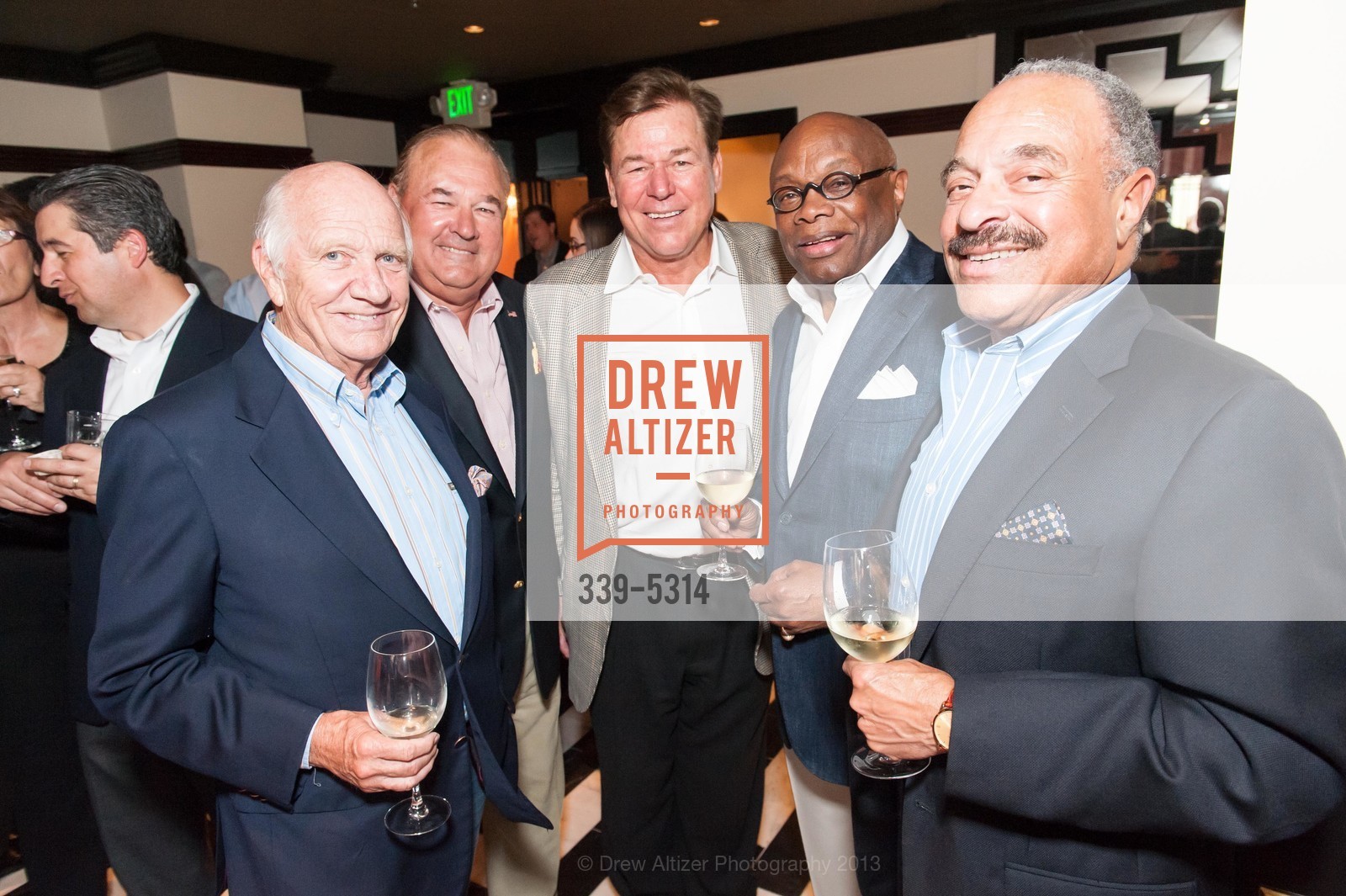 Michael Yancey, Willie Brown, Herb Myers, OSSO STEAKHOUSE Pre-Opening Party, US, May 1st, 2013, Photo #339-5314 Michael Yancey, Willie Brown, Herb Myers, Photo #339-5314