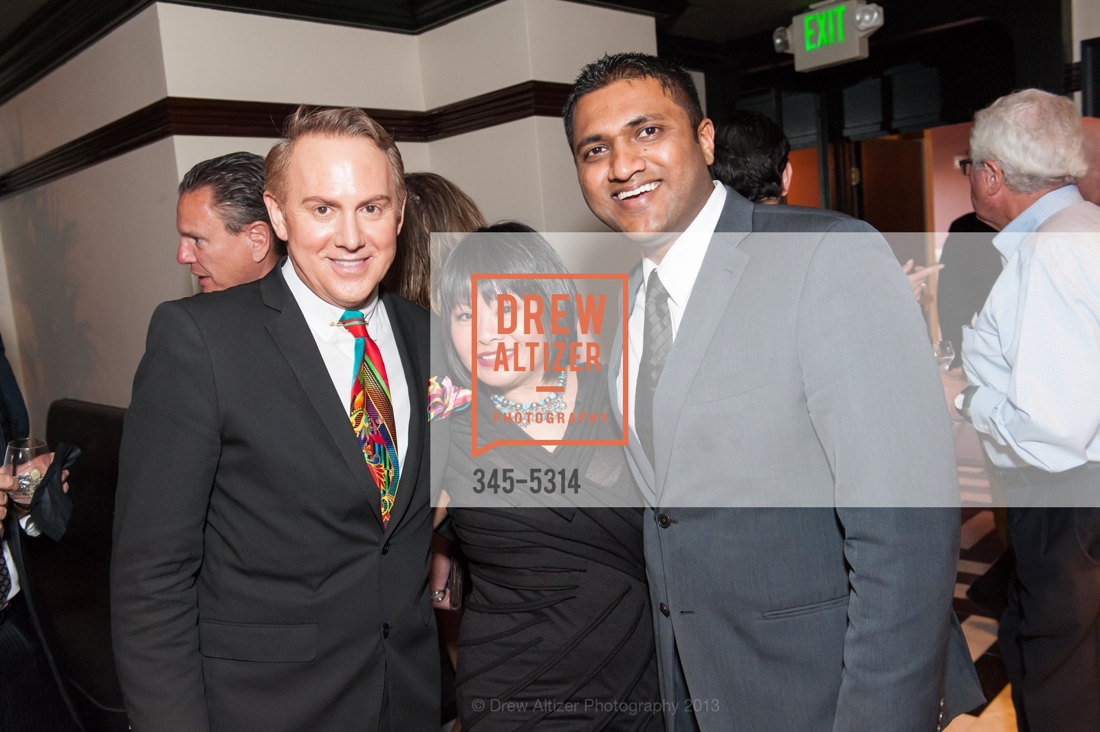 Joel Goodrich, Rebecca Delgado, Raghu Shivaram, OSSO STEAKHOUSE Pre-Opening Party, US, May 1st, 2013, Photo #345-5314 Joel Goodrich, Rebecca Delgado, Raghu Shivaram, Photo #345-5314