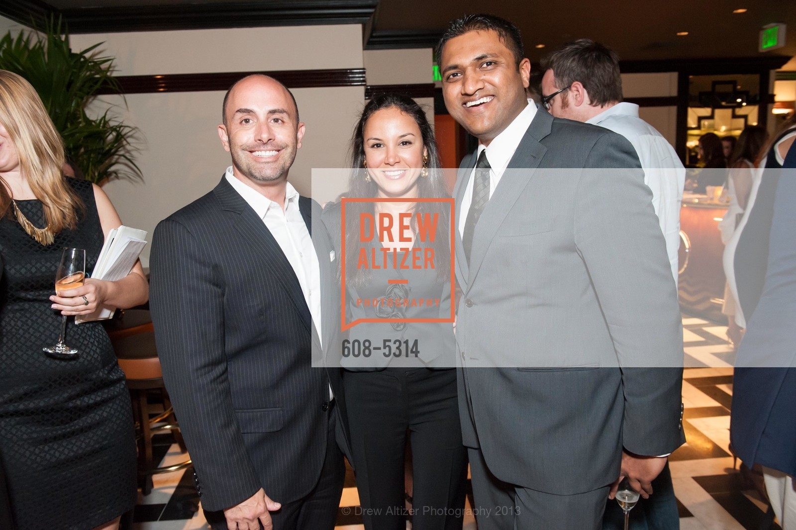 Jamison DeTrolio, Bahya Murad, Raghu Shivaram, OSSO STEAKHOUSE Pre-Opening Party, US, May 1st, 2013, Photo #608-5314 Jamison DeTrolio, Bahya Murad, Raghu Shivaram, Photo #608-5314