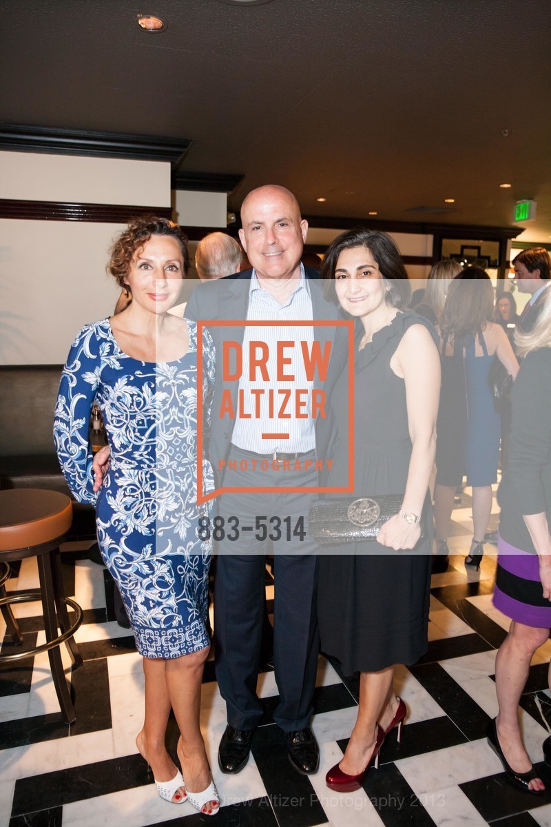 Clara Shayevich, Larry Block, Fati Farmanfarmian, OSSO STEAKHOUSE Pre-Opening Party, US, May 1st, 2013, Photo #883-5314 Clara Shayevich, Larry Block, Fati Farmanfarmian, Photo #883-5314