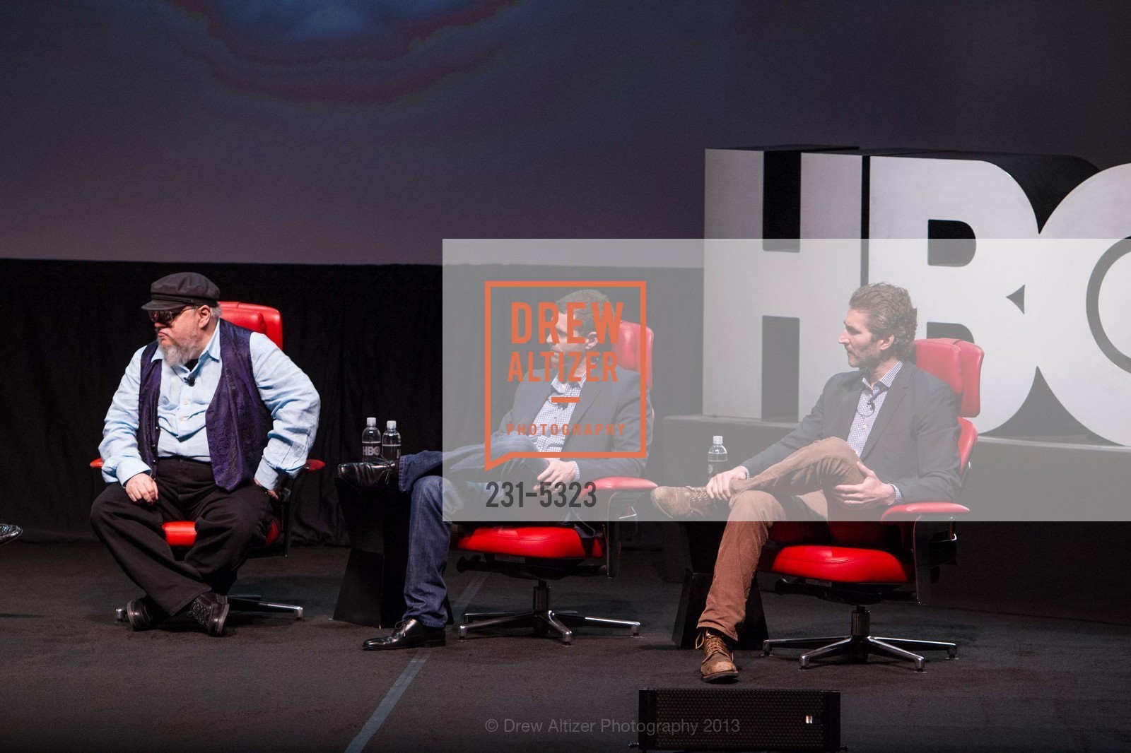 George R.R. Martin, D.B. Weiss, David Benioff, Photo #231-5323