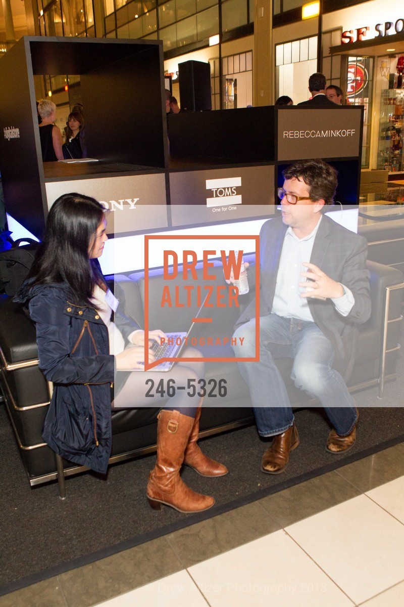 Donna Tam, Kevin McKenzie, WESTFIELD LABS + eBAY INC. Unveil Digital Storefront with Sony, TOMS and Rebecca Minkoff, US, November 20th, 2013, Photo #246-5326 Donna Tam, Kevin McKenzie, Photo #246-5326