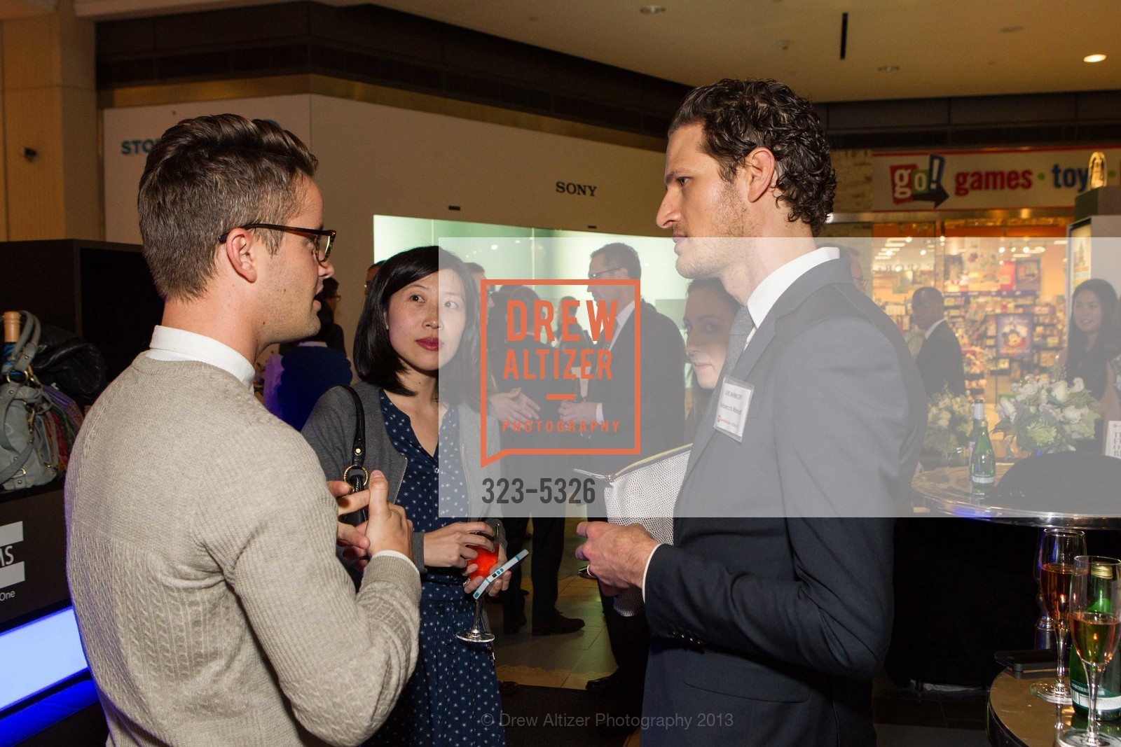 Chase Weideman, Michelle Kung, Uri Minkoff, WESTFIELD LABS + eBAY INC. Unveil Digital Storefront with Sony, TOMS and Rebecca Minkoff, US, November 20th, 2013, Photo #323-5326 Chase Weideman, Michelle Kung, Uri Minkoff, Photo #323-5326