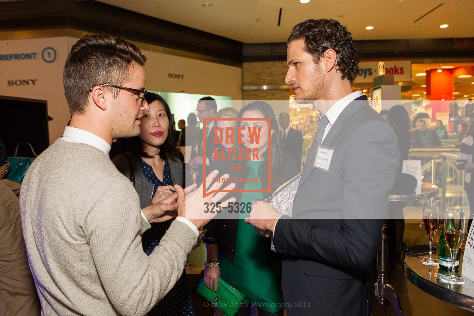 Chase Weideman, Michelle Kung, Uri Minkoff, WESTFIELD LABS + eBAY INC. Unveil Digital Storefront with Sony, TOMS and Rebecca Minkoff, US, November 20th, 2013, Photo #325-5326 Chase Weideman, Michelle Kung, Uri Minkoff, Photo #325-5326