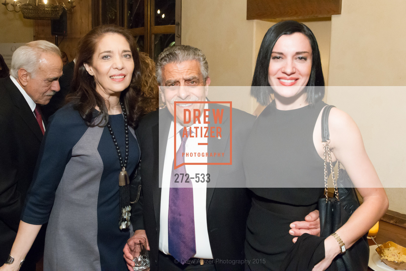 Elaine Alexopoulos, Ken Frangadakis, Ariana Savalas, Hellenic Charity Ball Cocktail Reception, Kokkari. 200 Jackson St, San Francisco, CA 94111, November 13th, 2015,Drew Altizer, Drew Altizer Photography, full-service agency, private events, San Francisco photographer, photographer california
