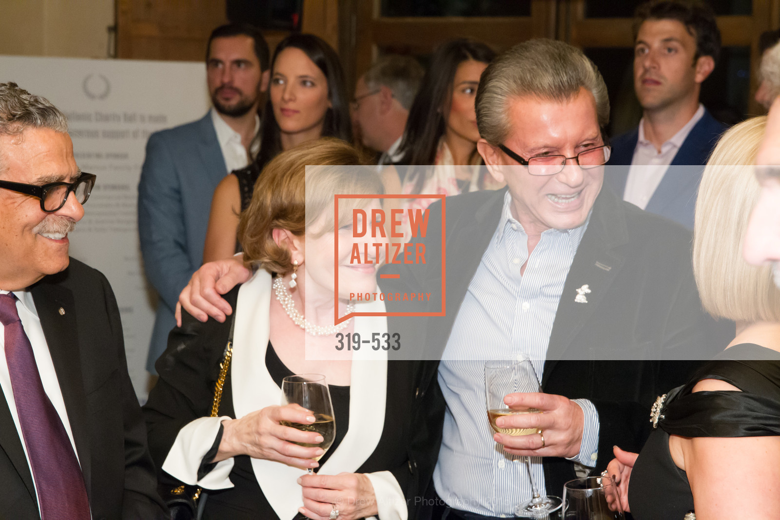 Tula Mouroufas, George Marcus, Hellenic Charity Ball Cocktail Reception, Kokkari. 200 Jackson St, San Francisco, CA 94111, November 13th, 2015,Drew Altizer, Drew Altizer Photography, full-service agency, private events, San Francisco photographer, photographer california