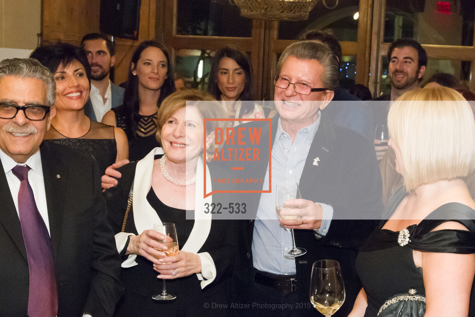 Tula Mouroufas, George Marcus, Hellenic Charity Ball Cocktail Reception, Kokkari. 200 Jackson St, San Francisco, CA 94111, November 13th, 2015,Drew Altizer, Drew Altizer Photography, full-service agency, private events, San Francisco photographer, photographer california