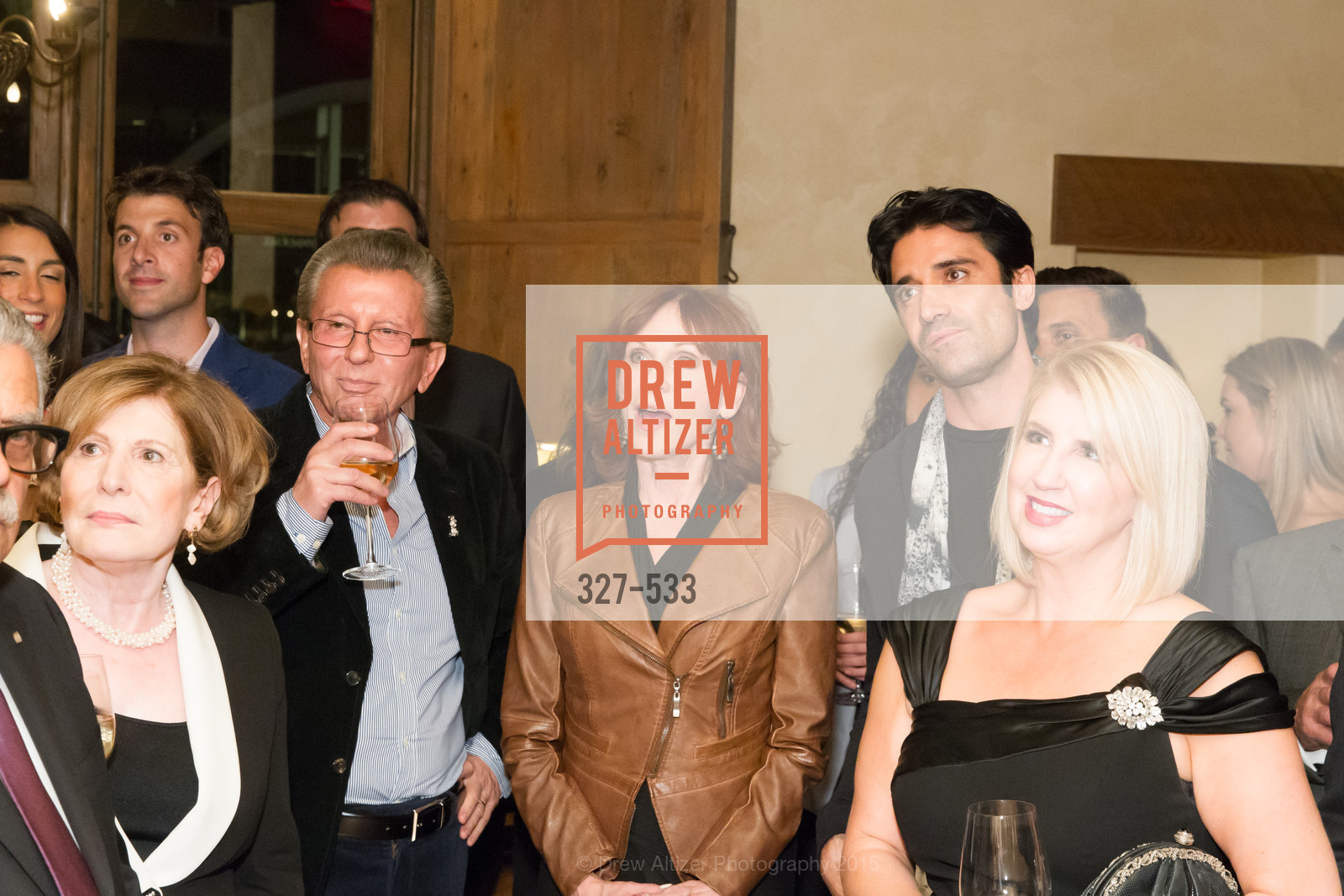 Tula Mouroufas, George Marcus, Marilu Henner, Gilles Marini, Roberta Economidis, Hellenic Charity Ball Cocktail Reception, Kokkari. 200 Jackson St, San Francisco, CA 94111, November 13th, 2015,Drew Altizer, Drew Altizer Photography, full-service agency, private events, San Francisco photographer, photographer california