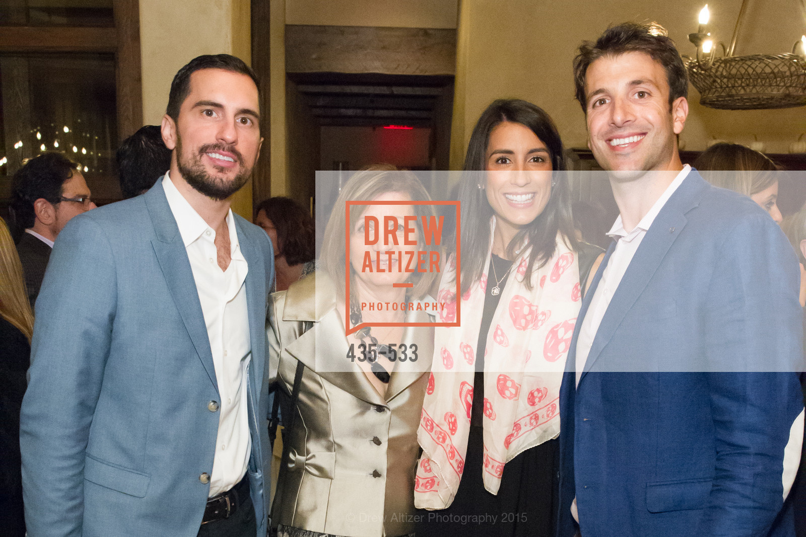 Loukas Kozonis, Chrisoula Kozonis, Vickie Diamond, Jason Diamond, Hellenic Charity Ball Cocktail Reception, Kokkari. 200 Jackson St, San Francisco, CA 94111, November 13th, 2015,Drew Altizer, Drew Altizer Photography, full-service agency, private events, San Francisco photographer, photographer california