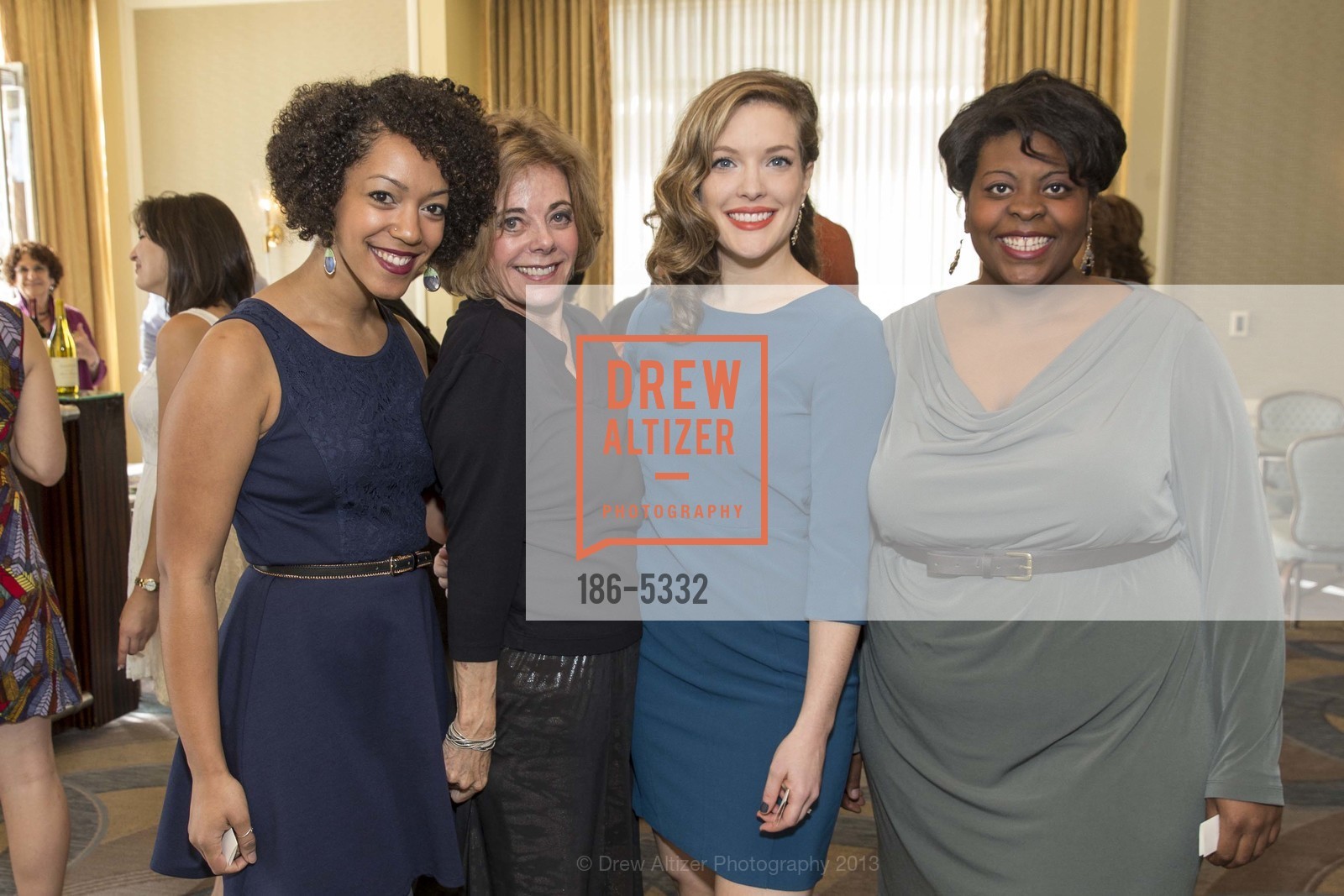 Nemuna Ceesay, Diane Hoge, Blair Busbee, Lateefah Holder, A.C.T. Conservatory Awards Luncheon, US, October 28th, 2013, Photo #186-5332 Nemuna Ceesay, Diane Hoge, Blair Busbee, Lateefah Holder, Photo #186-5332