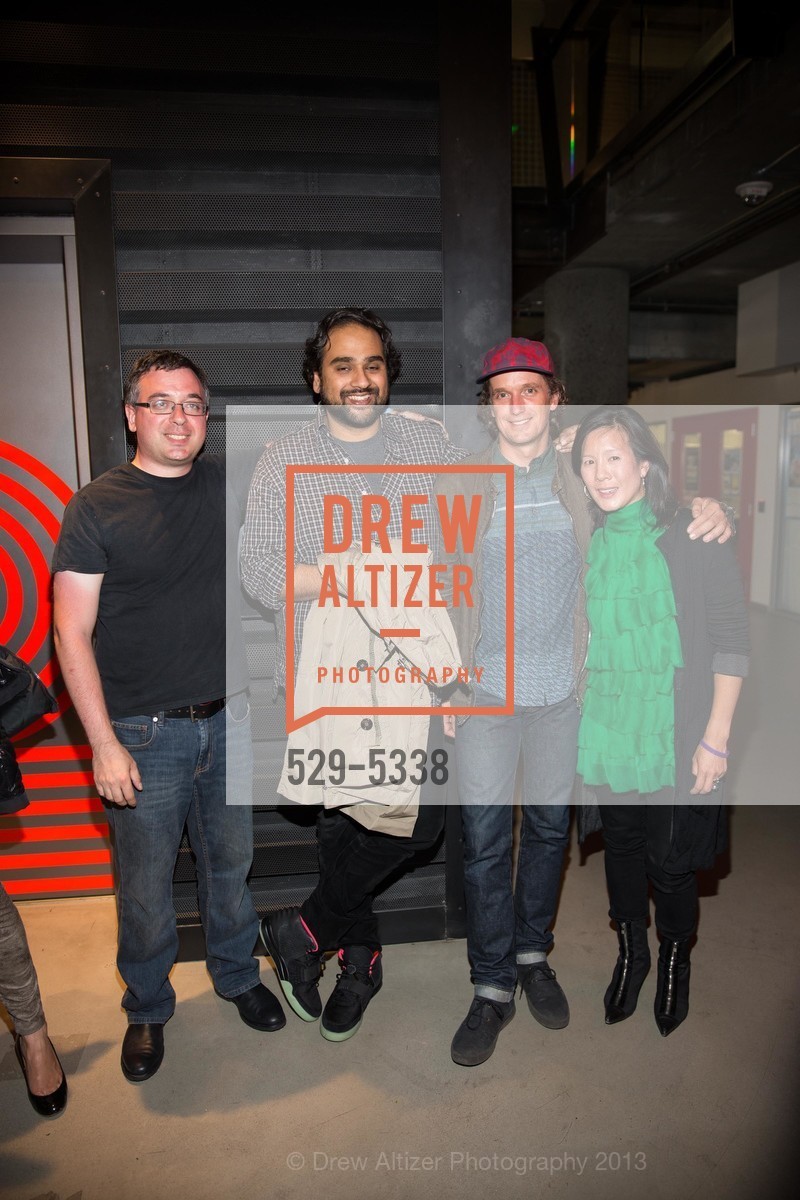 Joshua Schachter, Hosain Rahman, Yves Behar, Aileen Lee, Rock for EPACS Summer Solstice party, US, June 21st, 2013, Photo #529-5338 Joshua Schachter, Hosain Rahman, Yves Behar, Aileen Lee, Photo #529-5338