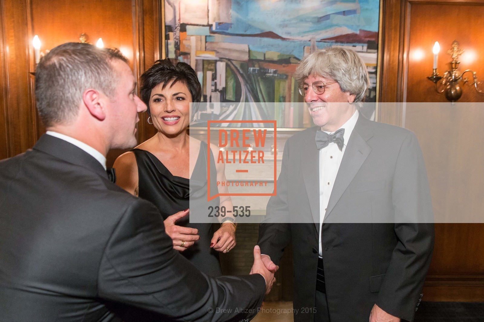 Gus Panagotacos, Joan Dauria, Byron Scordelis, Hellenic Charity Ball, Westin St. Francis. 335 Powell Street, November 14th, 2015