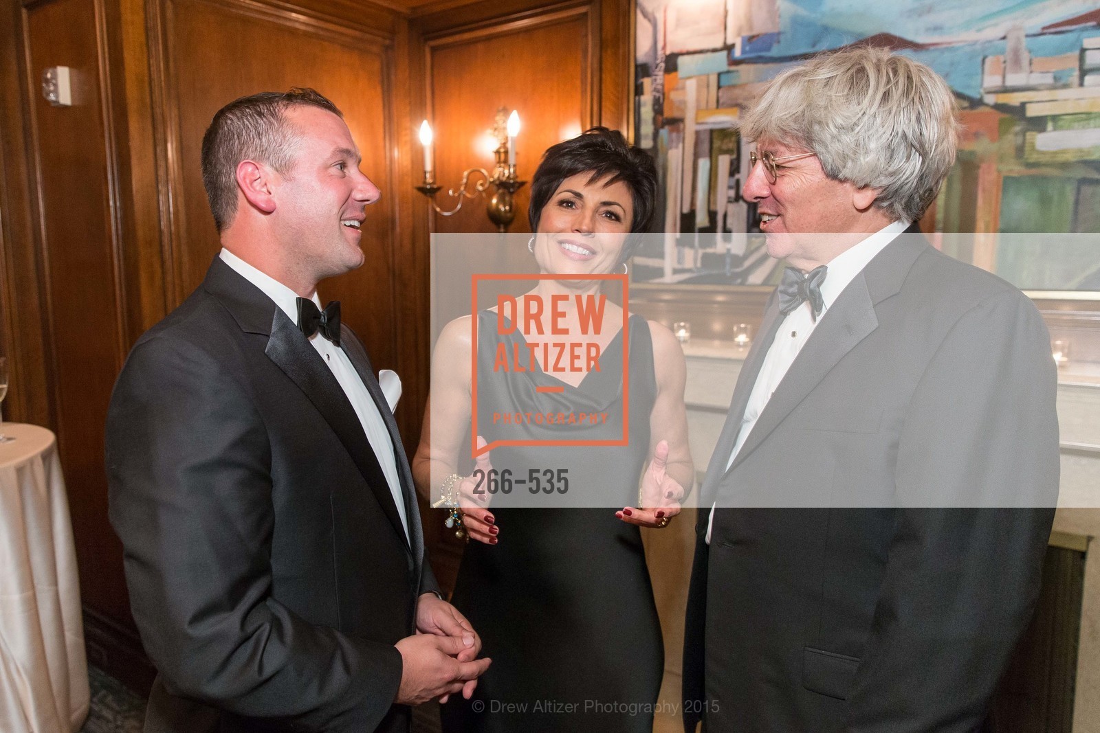 Gus Panagotacos, Joan Dauria, Byron Scordelis, Hellenic Charity Ball, Westin St. Francis. 335 Powell Street, November 14th, 2015