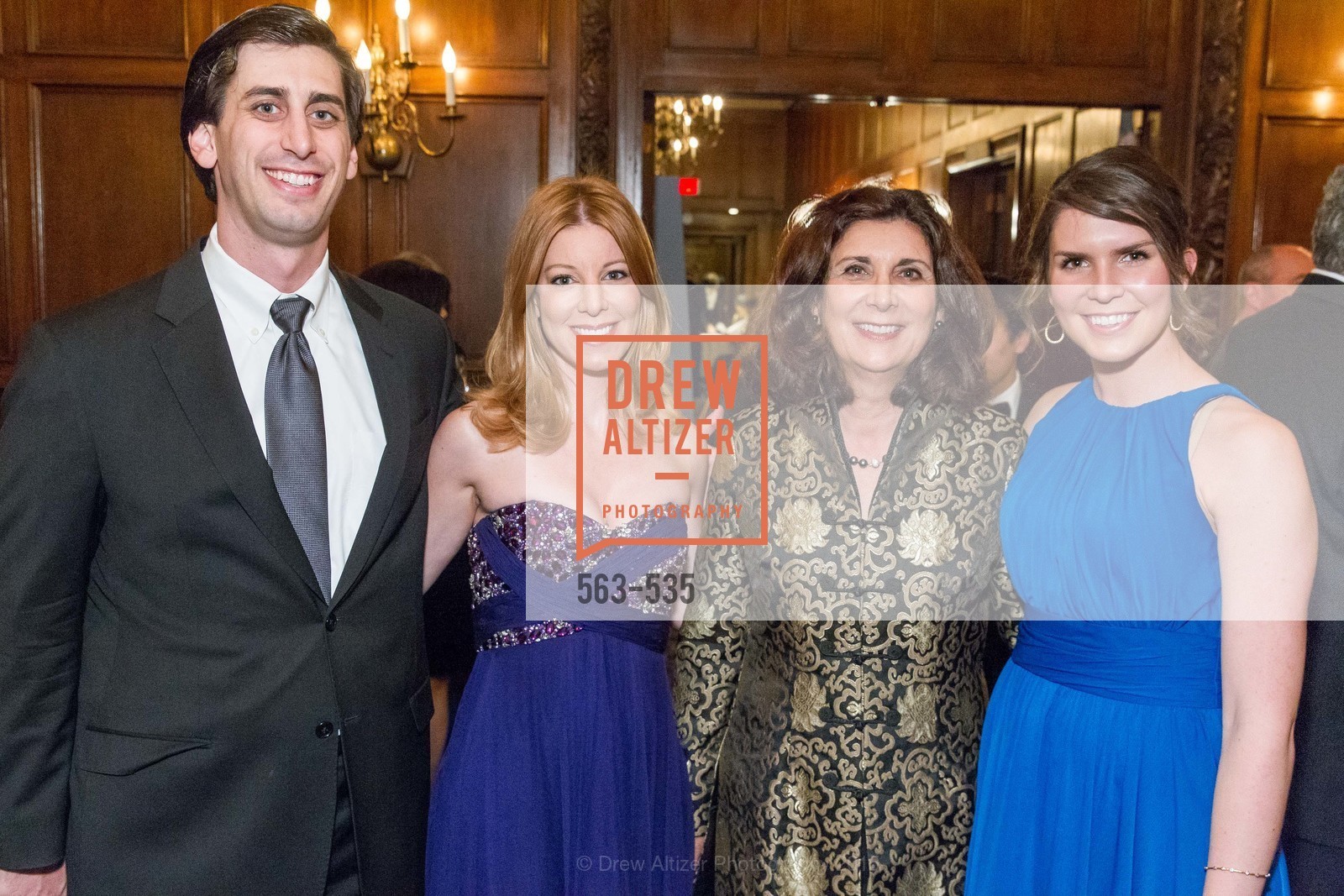 Stephen Scordelis, Marisa Scordelis, Stephanie Scordelis, Mary Anderson, Hellenic Charity Ball, Westin St. Francis. 335 Powell Street, November 14th, 2015