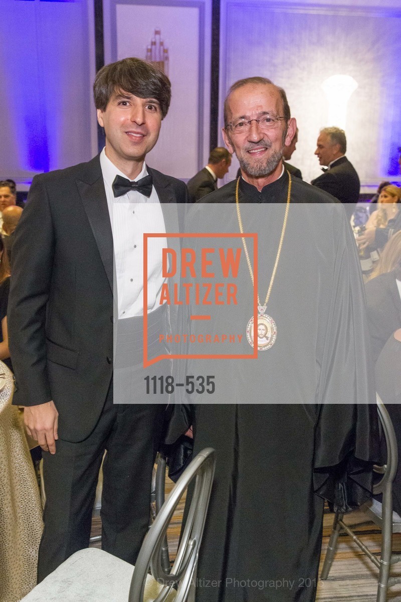 Demetri Martin, Metropolitan Gerasimos, Hellenic Charity Ball, Westin St. Francis. 335 Powell Street, November 14th, 2015, Photo #1118-535 Demetri Martin, Metropolitan Gerasimos, Photo #1118-535
