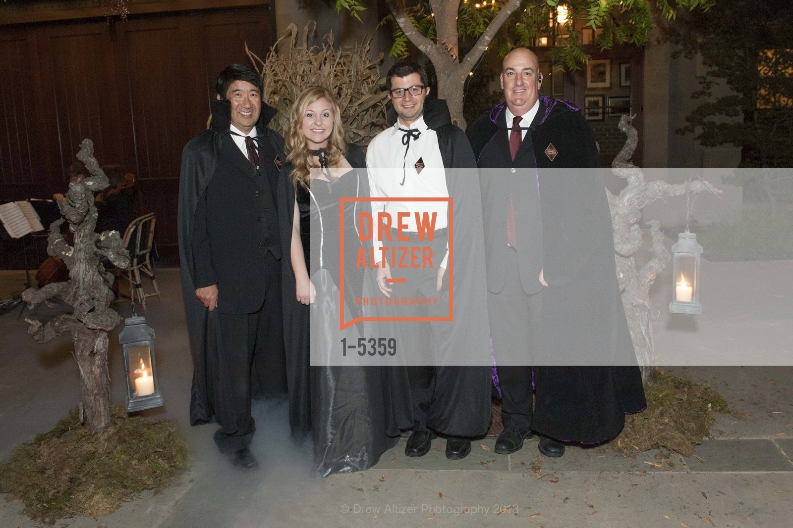 Rick Toyota, Rose Thorsson, Nick Agius, James Luchini, COPPOLA WINERY Diamond Masquerad Ball, US, October 26th, 2013, Photo #1-5359 Rick Toyota, Rose Thorsson, Nick Agius, James Luchini, Photo #1-5359