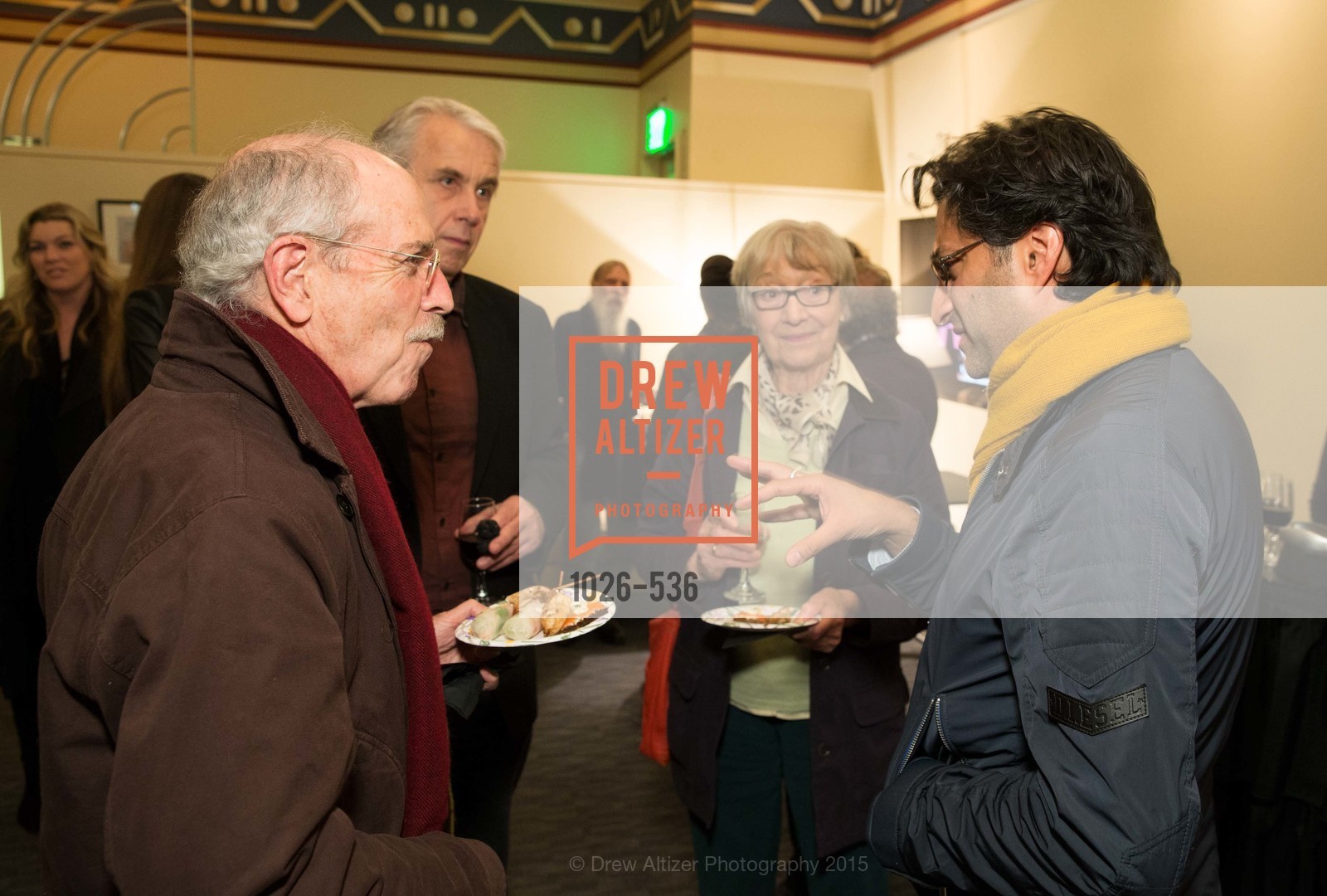 Matthew Robbins, Richard Peterson, Janet Robbins, Asif Kapadia, AMY Screening with Director Asif Kapadia and Lars Ulrich, Christopher B. Smith Rafael Film Center. 1118 Fourth Street, November 16th, 2015, Photo #1026-536 Matthew Robbins, Richard Peterson, Janet Robbins, Asif Kapadia, Photo #1026-536