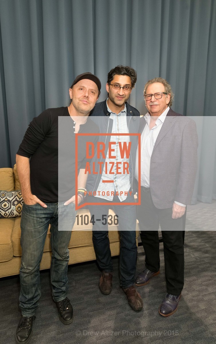 Lars Ulrich, Asif Kapadia, Mark Fishkin, AMY Screening with Director Asif Kapadia and Lars Ulrich, Christopher B. Smith Rafael Film Center. 1118 Fourth Street, November 15th, 2015,Drew Altizer, Drew Altizer Photography, full-service agency, private events, San Francisco photographer, photographer california