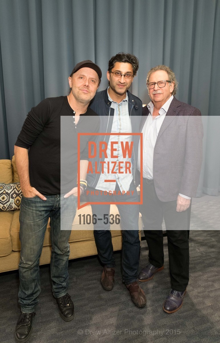 Lars Ulrich, Asif Kapadia, Mark Fishkin, AMY Screening with Director Asif Kapadia and Lars Ulrich, Christopher B. Smith Rafael Film Center. 1118 Fourth Street, November 15th, 2015,Drew Altizer, Drew Altizer Photography, full-service agency, private events, San Francisco photographer, photographer california