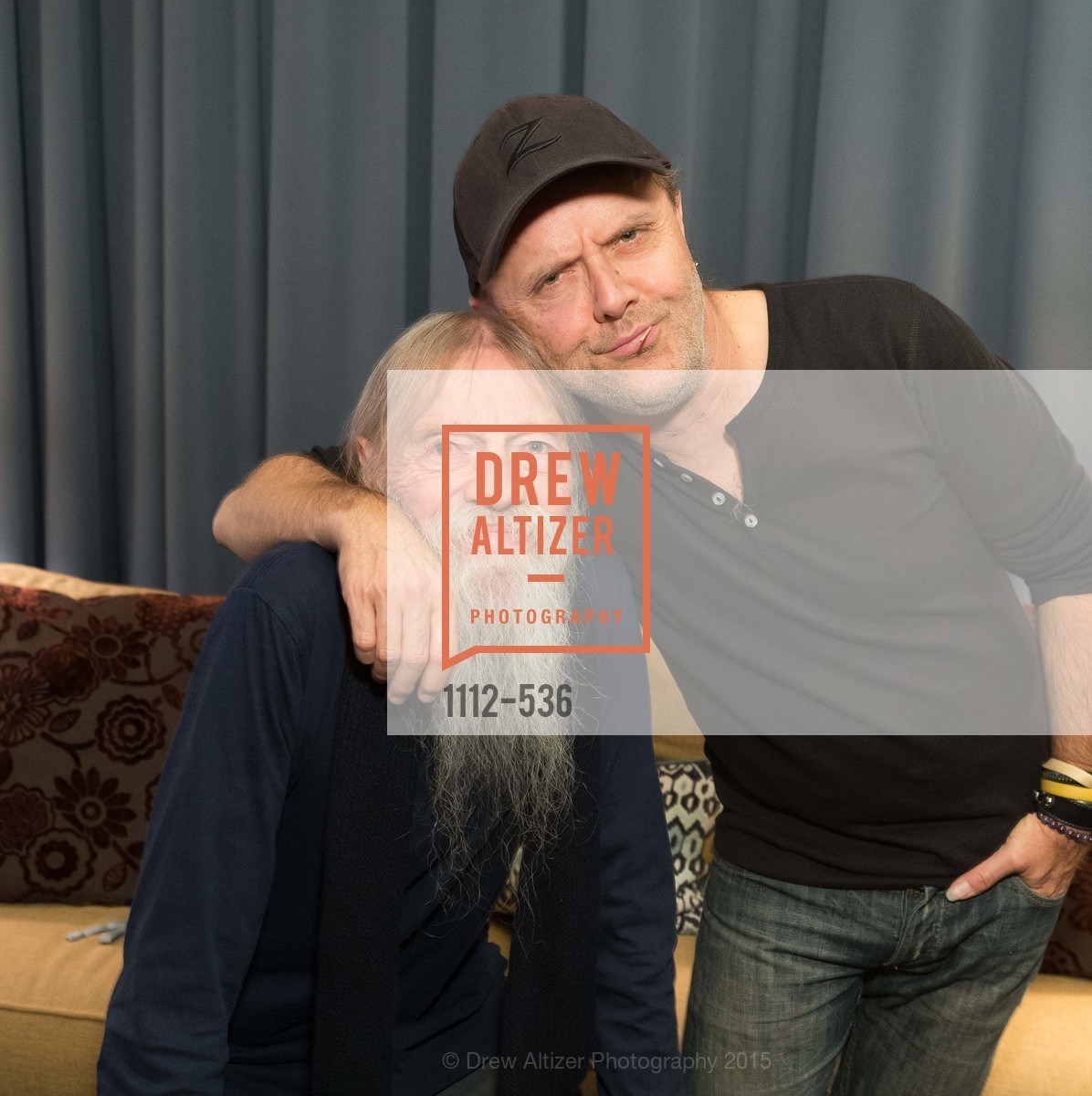 Torben Ulrich, Lars Ulrich, AMY Screening with Director Asif Kapadia and Lars Ulrich, Christopher B. Smith Rafael Film Center. 1118 Fourth Street, November 15th, 2015,Drew Altizer, Drew Altizer Photography, full-service agency, private events, San Francisco photographer, photographer california