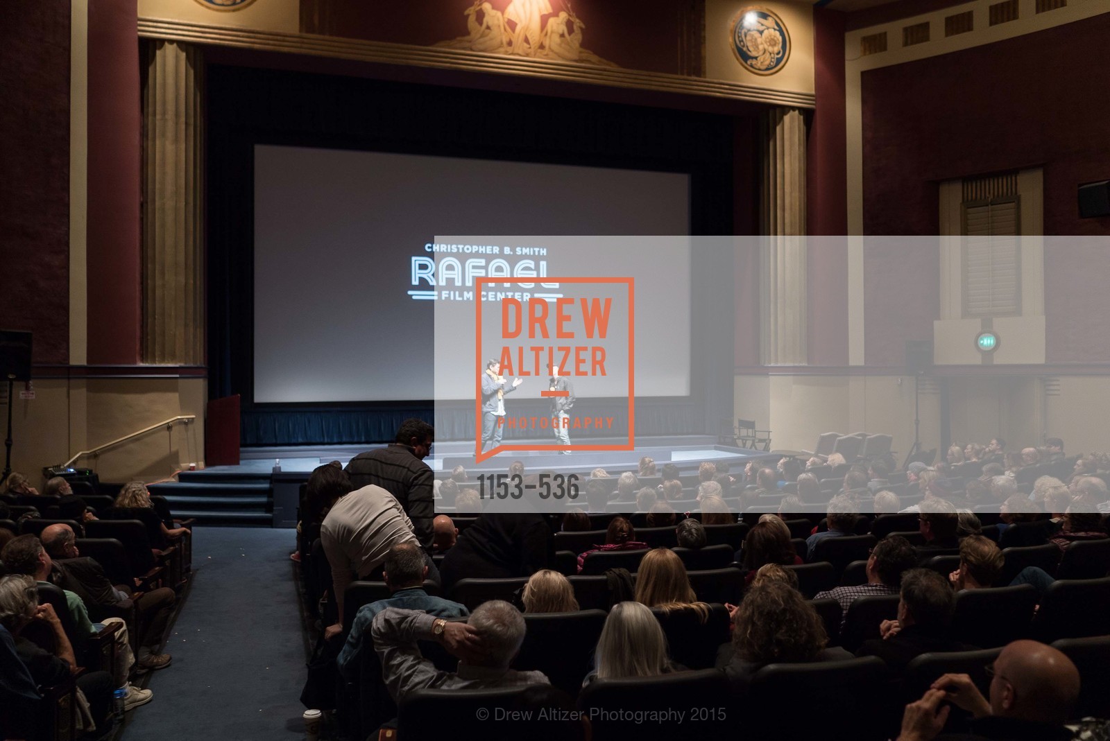 Stage, AMY Screening with Director Asif Kapadia and Lars Ulrich, Christopher B. Smith Rafael Film Center. 1118 Fourth Street, November 15th, 2015,Drew Altizer, Drew Altizer Photography, full-service agency, private events, San Francisco photographer, photographer california