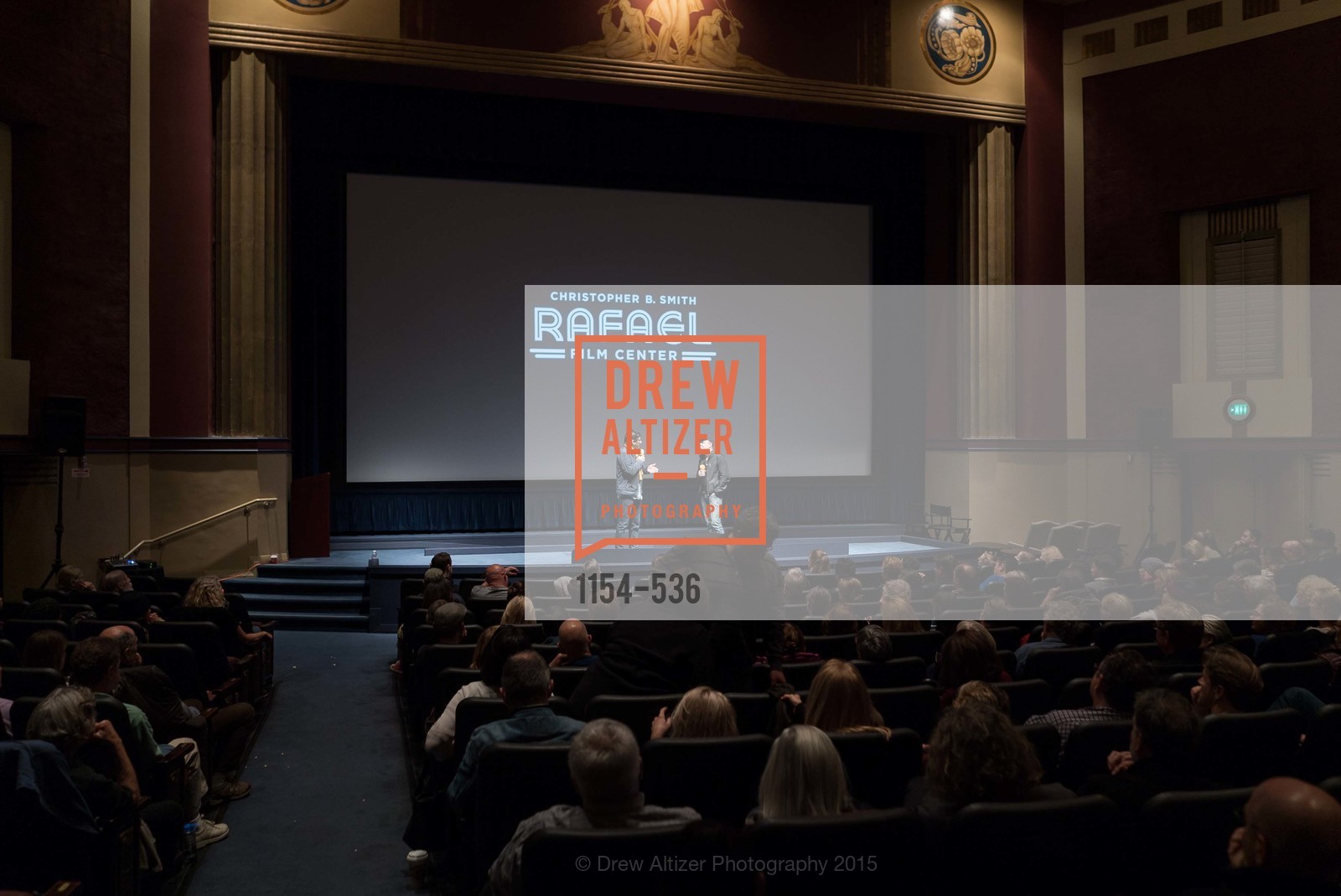 Stage, AMY Screening with Director Asif Kapadia and Lars Ulrich, Christopher B. Smith Rafael Film Center. 1118 Fourth Street, November 15th, 2015,Drew Altizer, Drew Altizer Photography, full-service agency, private events, San Francisco photographer, photographer california