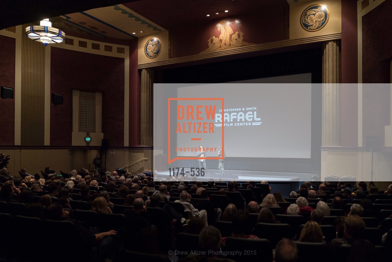 Stage, AMY Screening with Director Asif Kapadia and Lars Ulrich, Christopher B. Smith Rafael Film Center. 1118 Fourth Street, November 15th, 2015,Drew Altizer, Drew Altizer Photography, full-service agency, private events, San Francisco photographer, photographer california