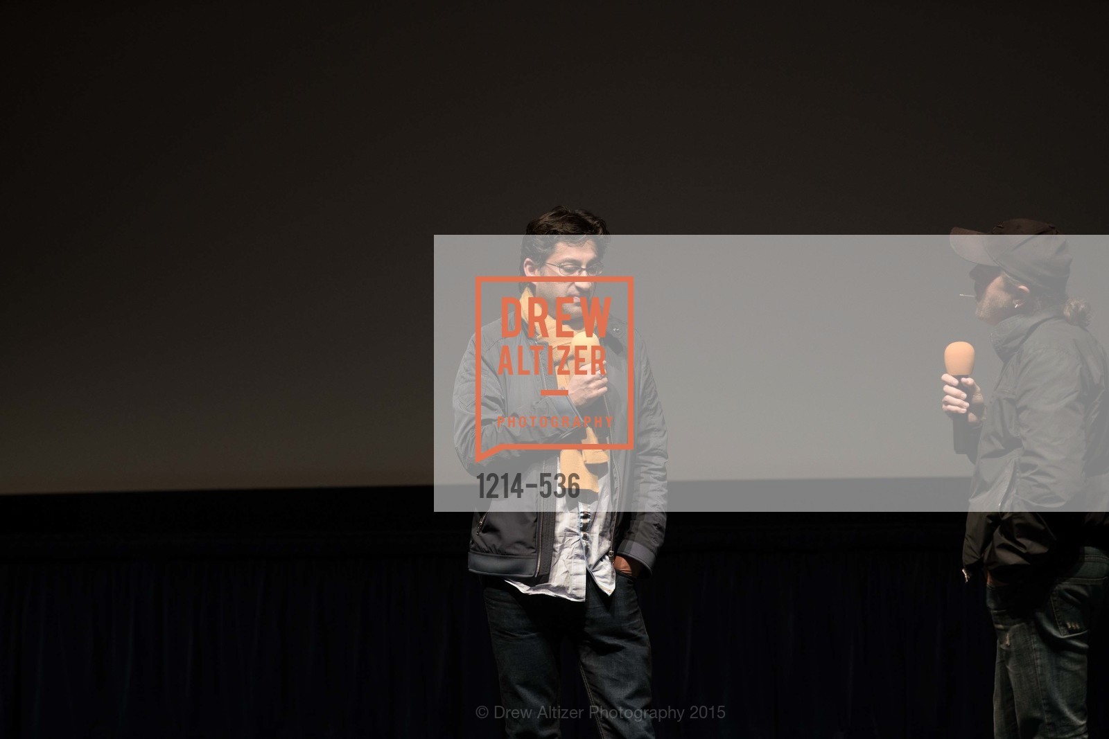 Stage, AMY Screening with Director Asif Kapadia and Lars Ulrich, Christopher B. Smith Rafael Film Center. 1118 Fourth Street, November 15th, 2015,Drew Altizer, Drew Altizer Photography, full-service agency, private events, San Francisco photographer, photographer california