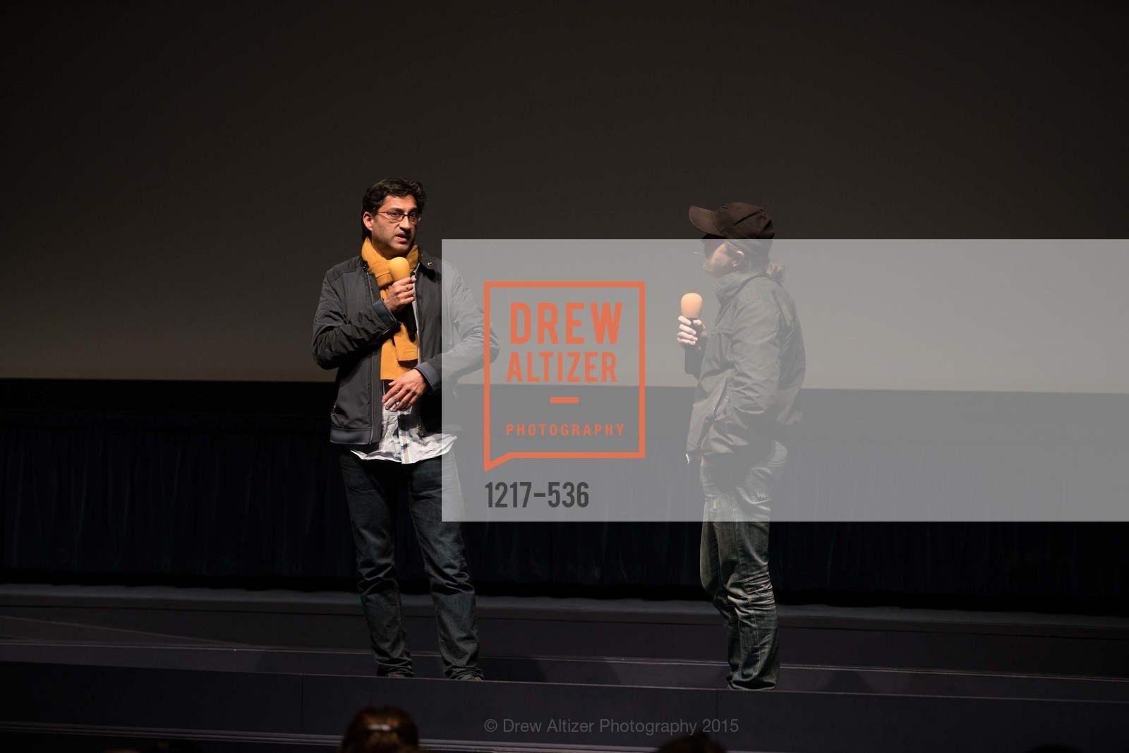 Stage, AMY Screening with Director Asif Kapadia and Lars Ulrich, Christopher B. Smith Rafael Film Center. 1118 Fourth Street, November 15th, 2015,Drew Altizer, Drew Altizer Photography, full-service agency, private events, San Francisco photographer, photographer california