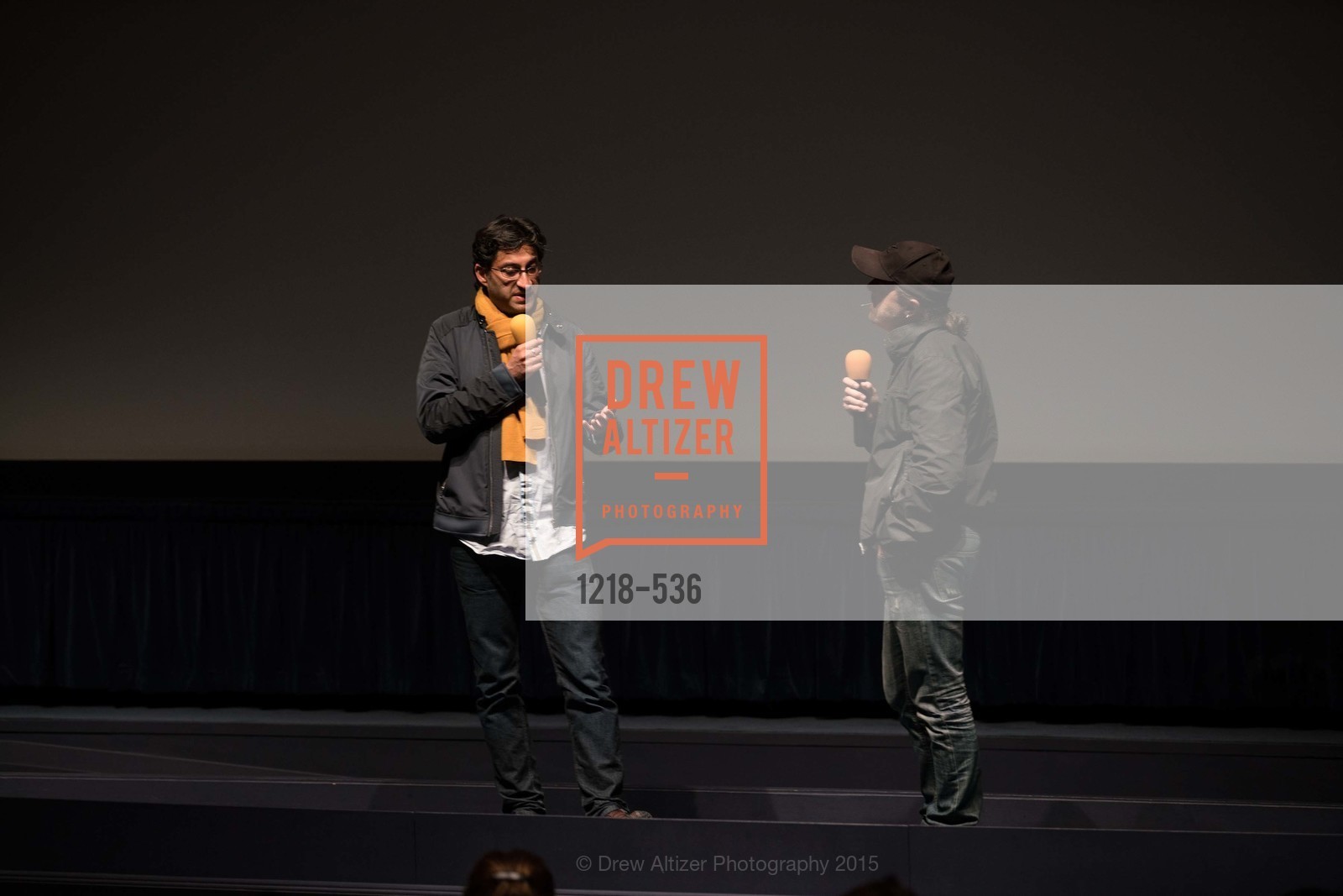 Stage, AMY Screening with Director Asif Kapadia and Lars Ulrich, Christopher B. Smith Rafael Film Center. 1118 Fourth Street, November 15th, 2015,Drew Altizer, Drew Altizer Photography, full-service agency, private events, San Francisco photographer, photographer california