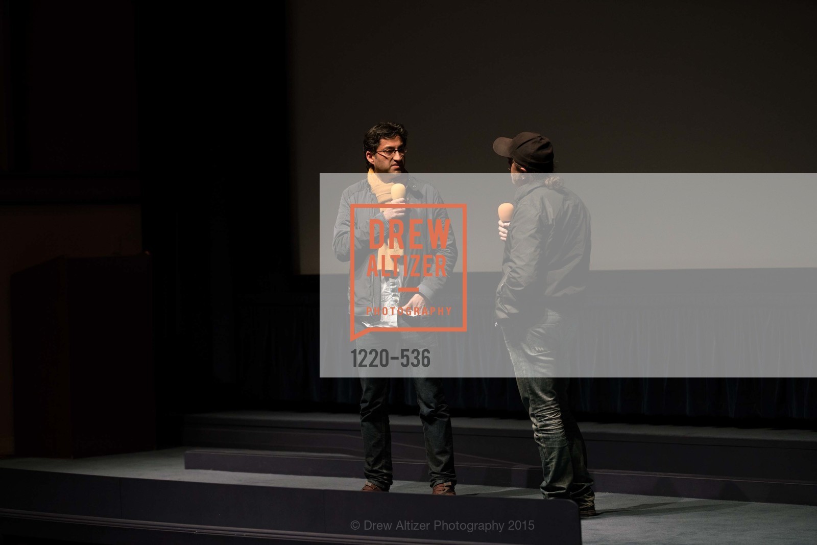 Stage, AMY Screening with Director Asif Kapadia and Lars Ulrich, Christopher B. Smith Rafael Film Center. 1118 Fourth Street, November 15th, 2015,Drew Altizer, Drew Altizer Photography, full-service event agency, private events, San Francisco photographer, photographer California