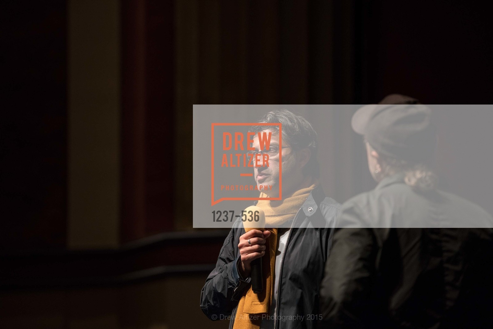 Stage, AMY Screening with Director Asif Kapadia and Lars Ulrich, Christopher B. Smith Rafael Film Center. 1118 Fourth Street, November 15th, 2015,Drew Altizer, Drew Altizer Photography, full-service agency, private events, San Francisco photographer, photographer california